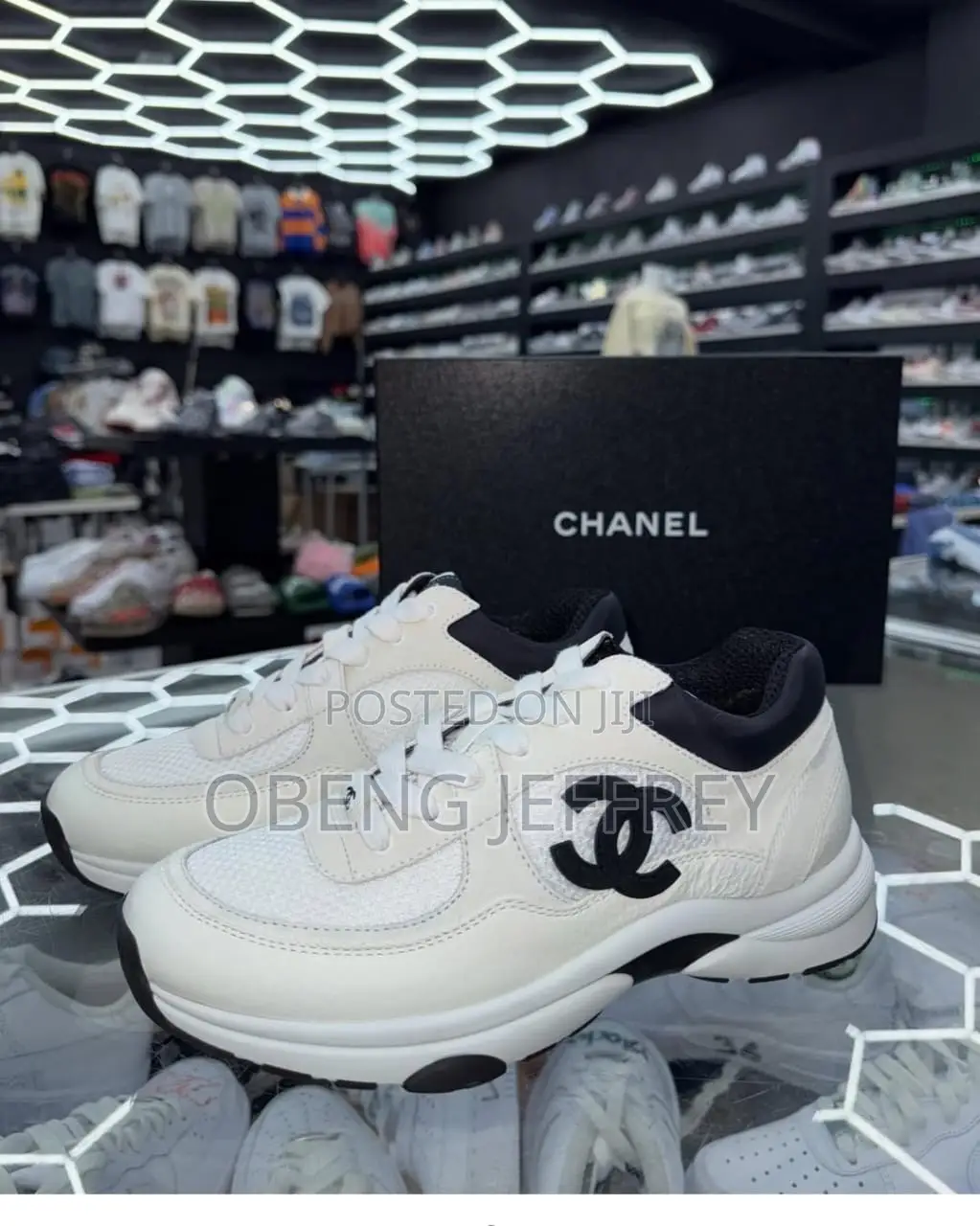 Original Chanel Mesh/Calfskin White