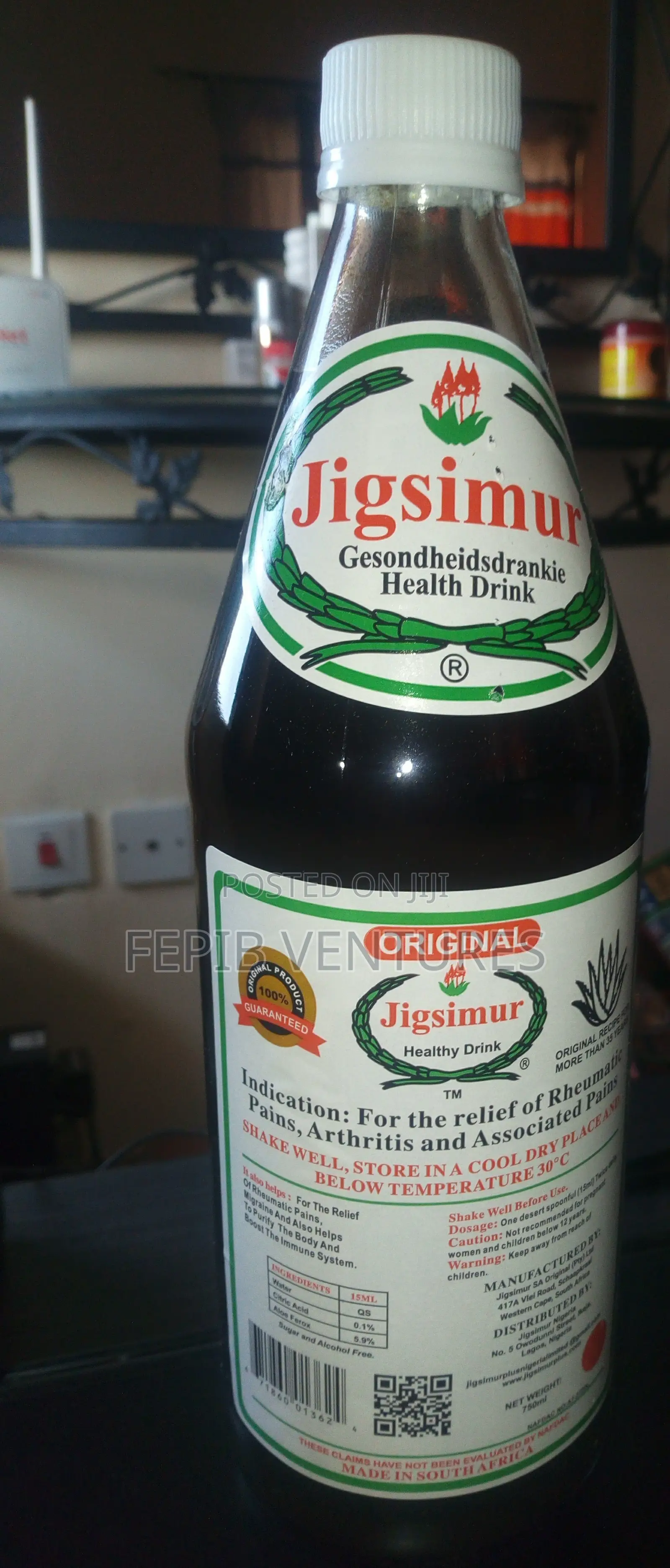 Original 750ml Jigsimur From South Africa - Just Arrived !