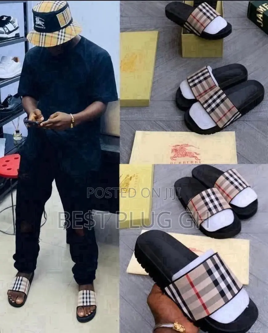 Burberry Check Slides