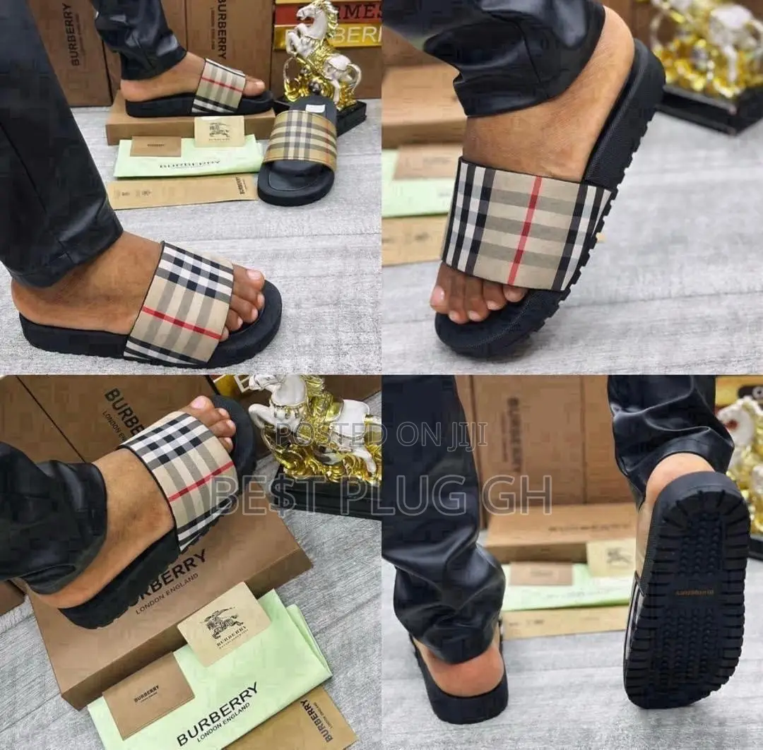 Burberry Check Slides