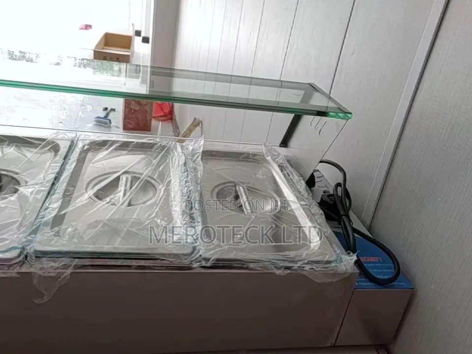 Commercial SS 5 Tray Bain Marie Food Warmer Display