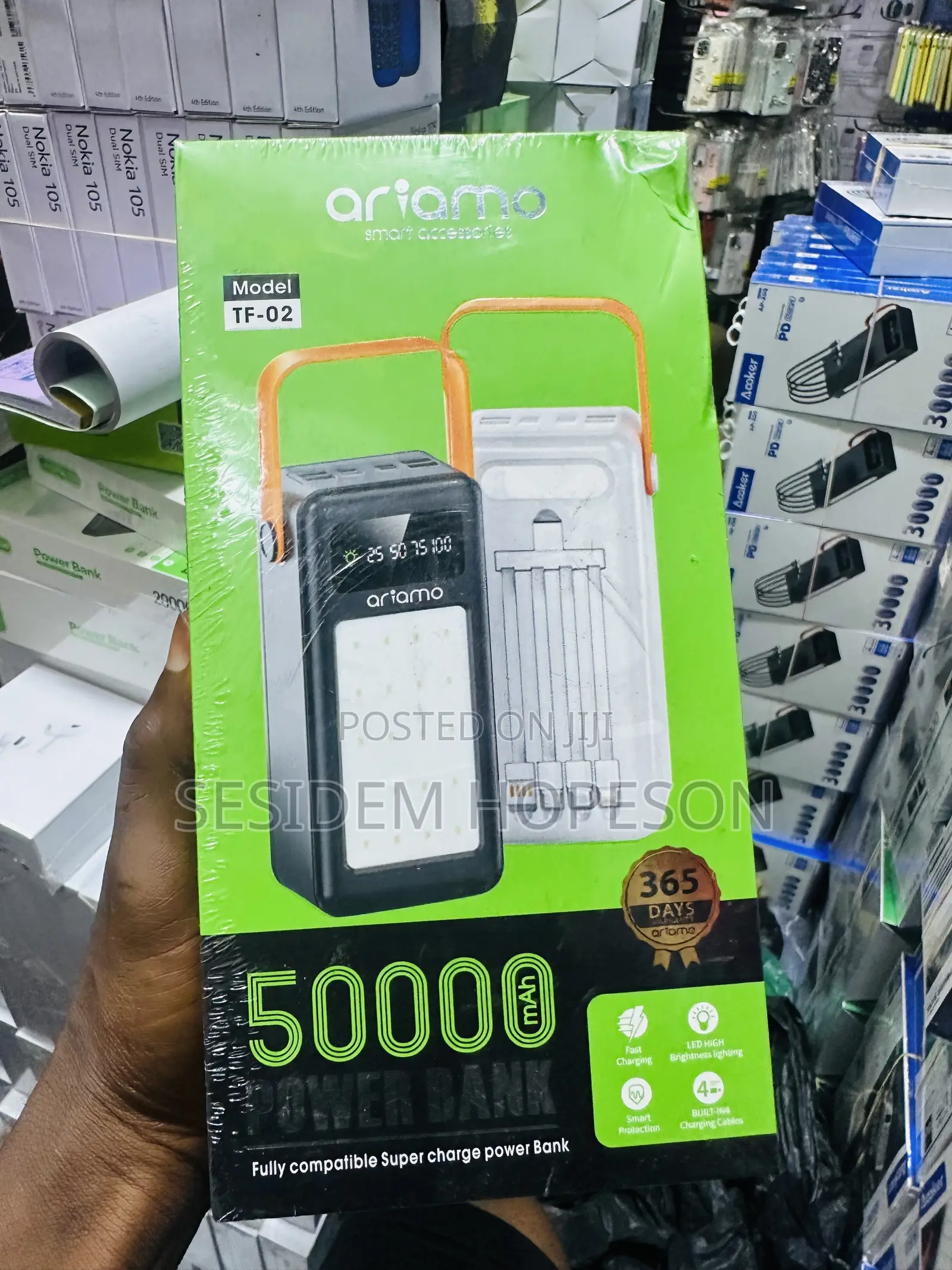 Ariamo 100,000mAh Power Bank (Model TF-01)