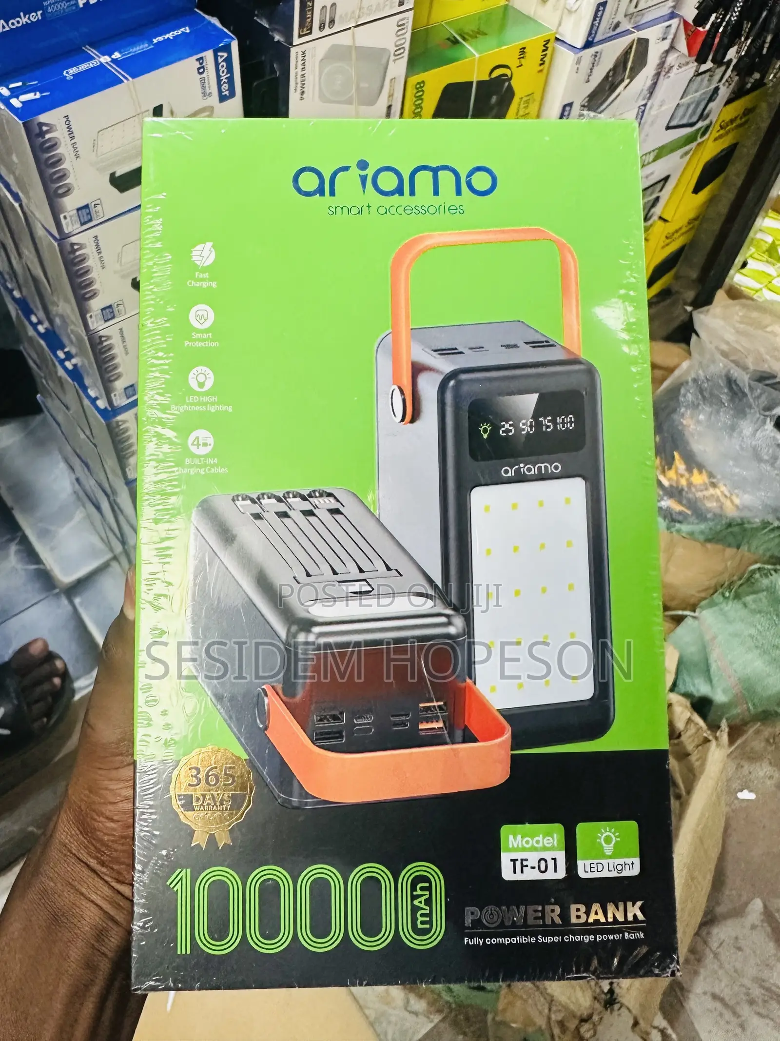 Ariamo 100,000mAh Power Bank (Model TF-01)