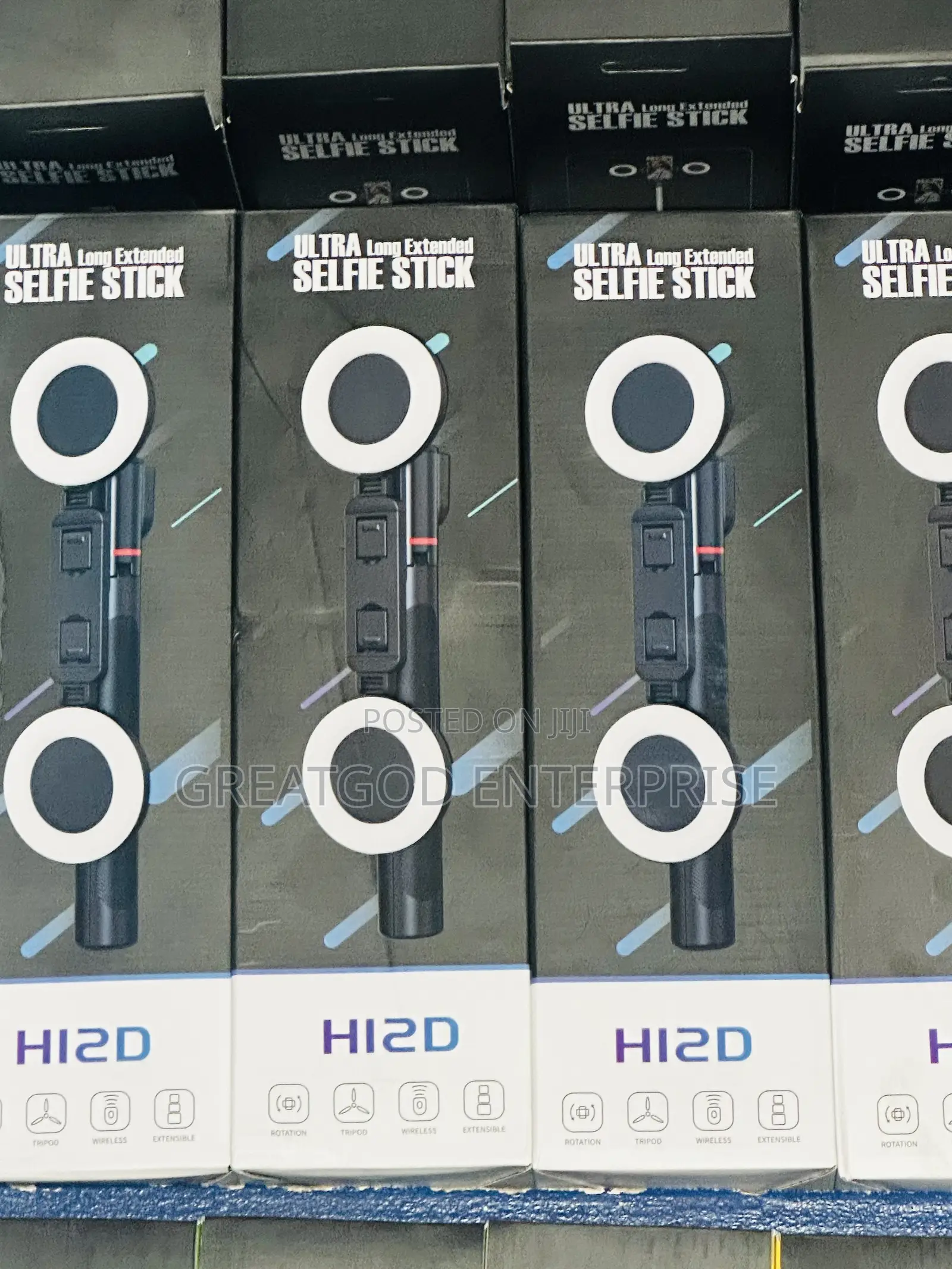 HI2D / H12D Ultra Long Extended Selfie Stick Tripod