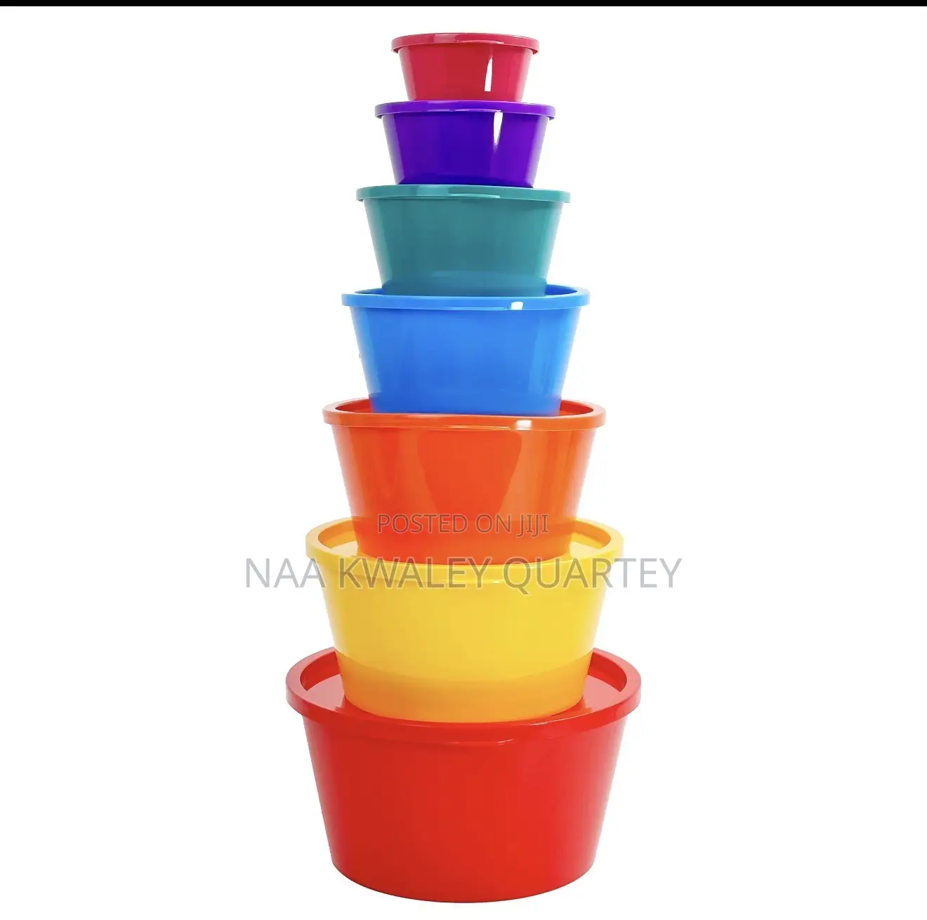 7pcs Plastic Food Storage Bowls