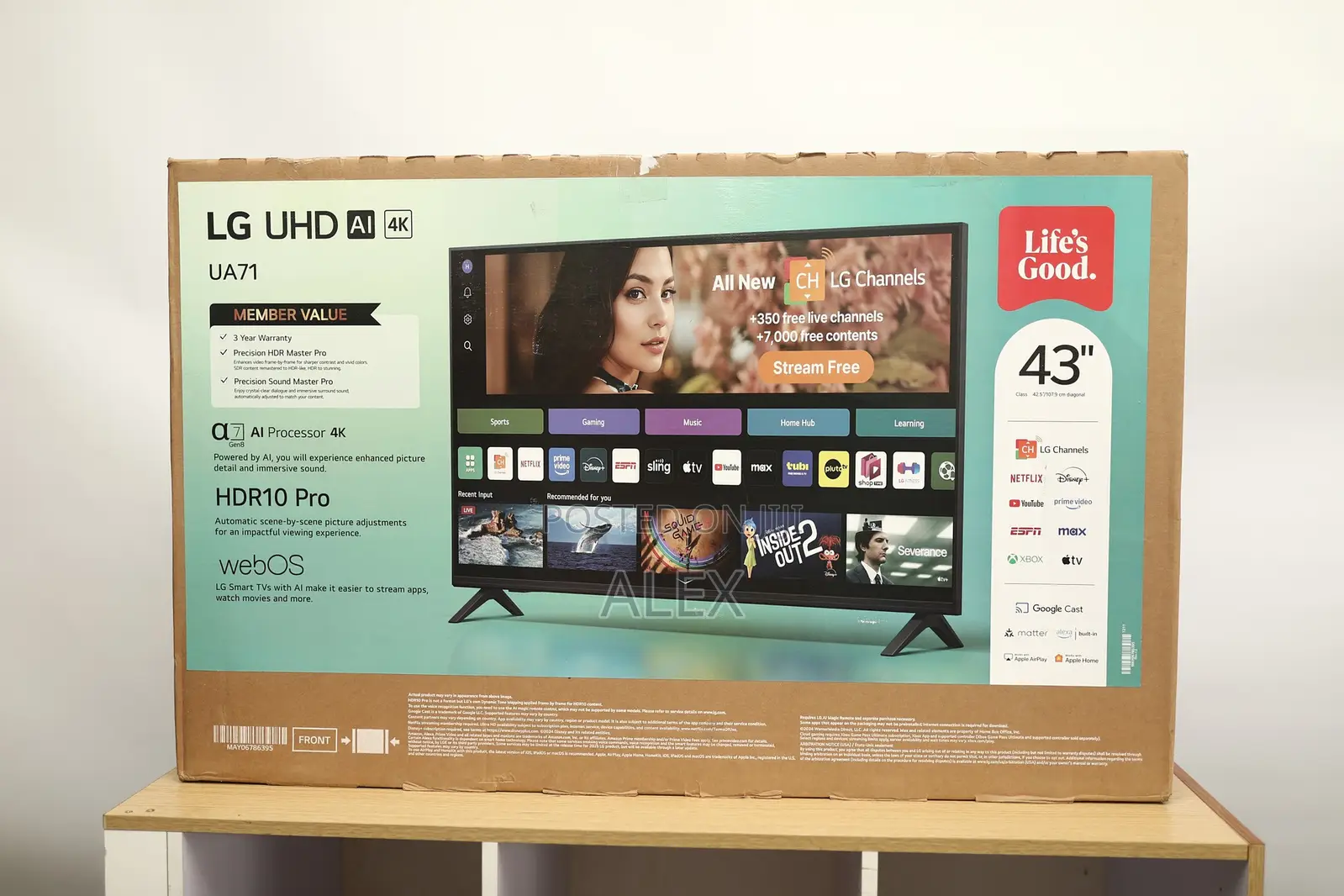 Lg43ua7100 43”
