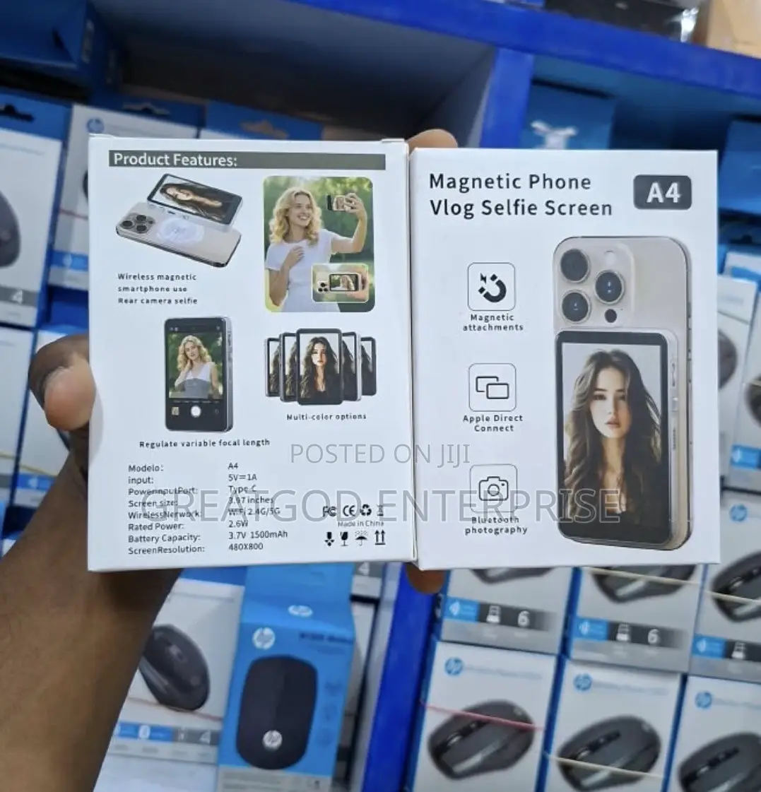 A4 Magnetic Phone Vlog Selfie Screen