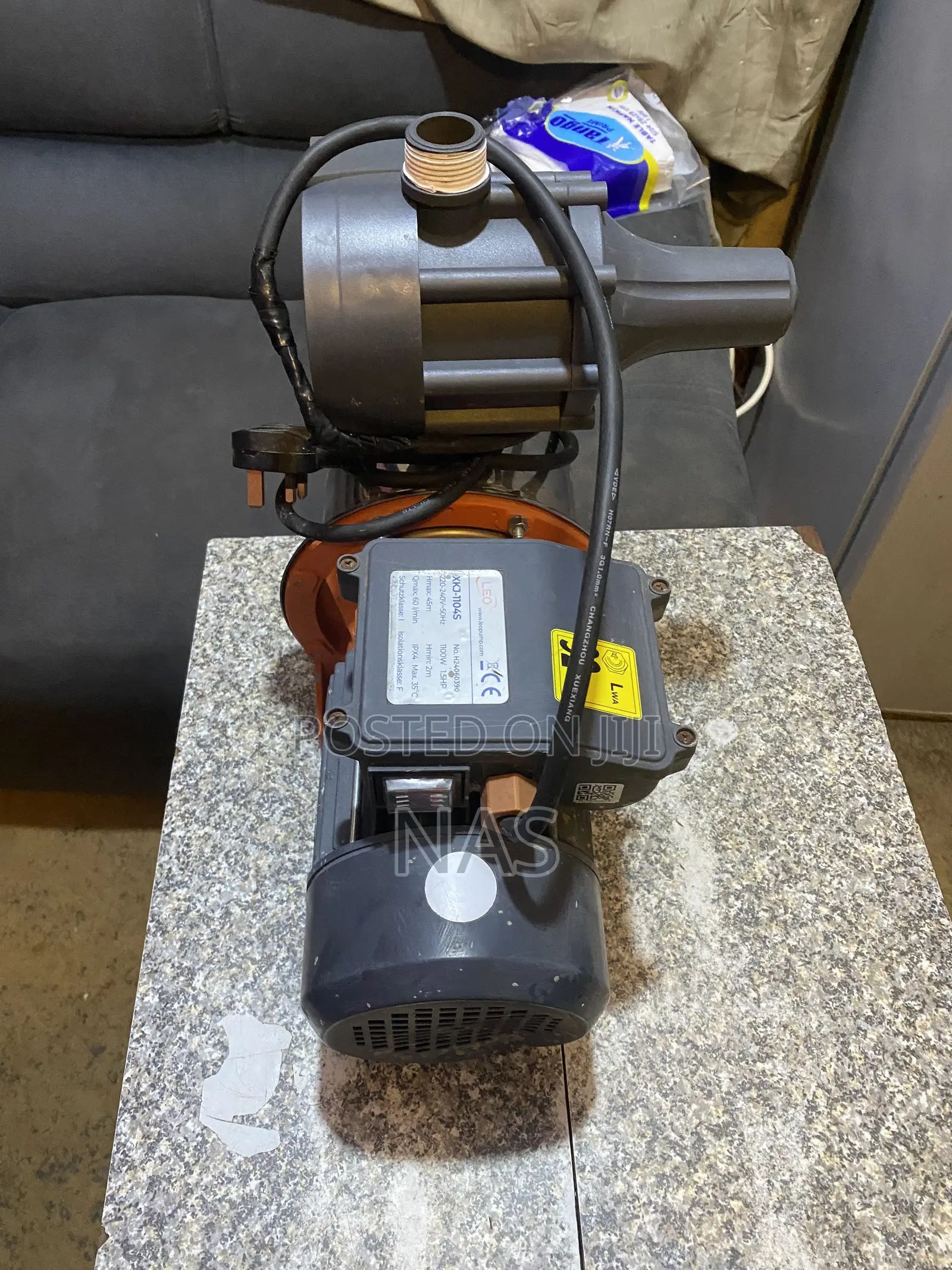 A Fairly Home Used 1.5 HP Leo Jet Pump Complete