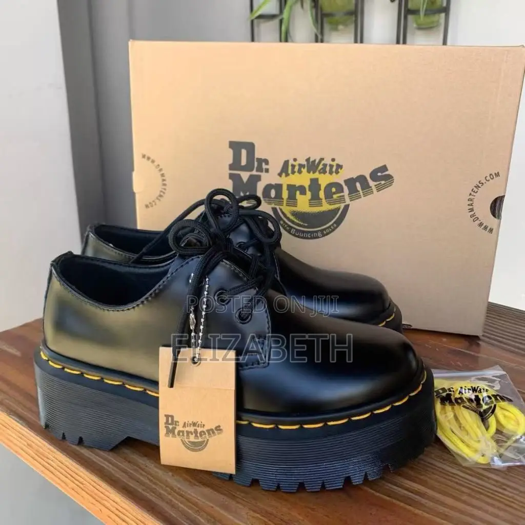 Dr. Martens 1461 Quad Smooth Leather Platform Shoe