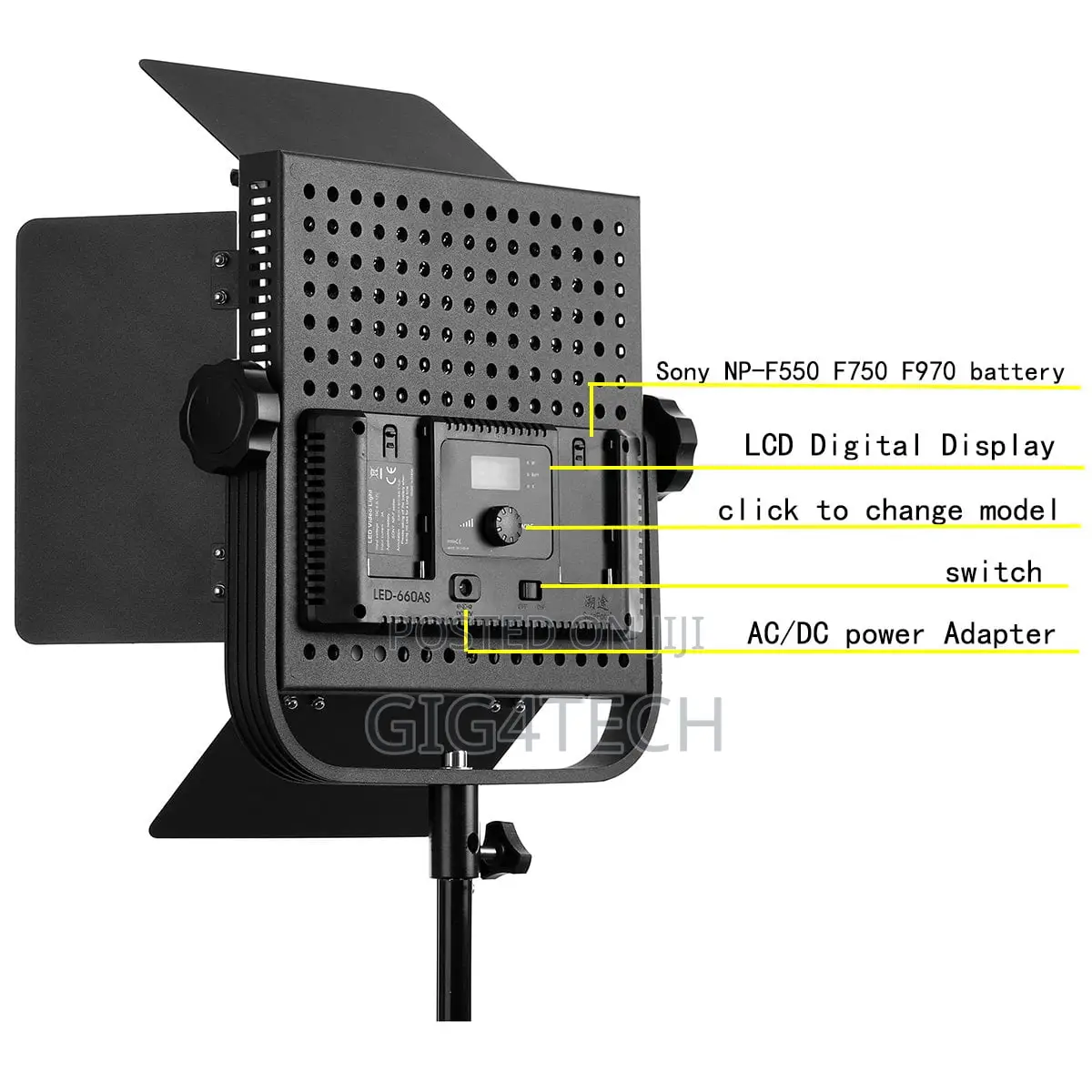 Sutefoto LED 660AS Pro Led Light Bi-Color Sudio Light