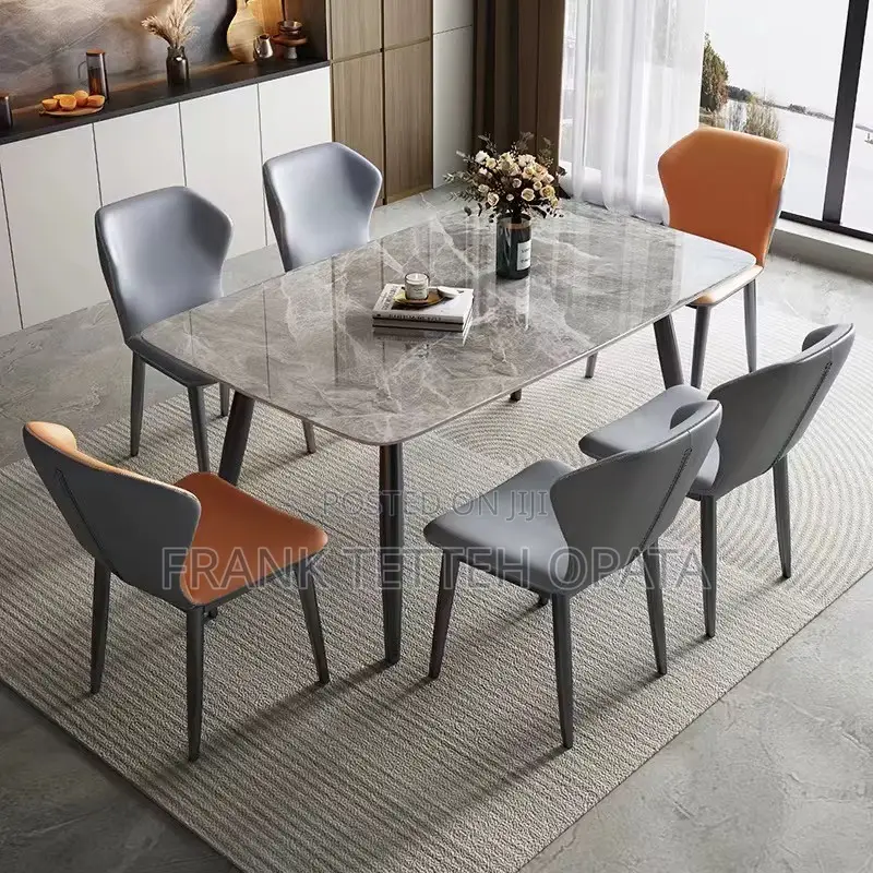 8 Seater Marble Dining Table Set