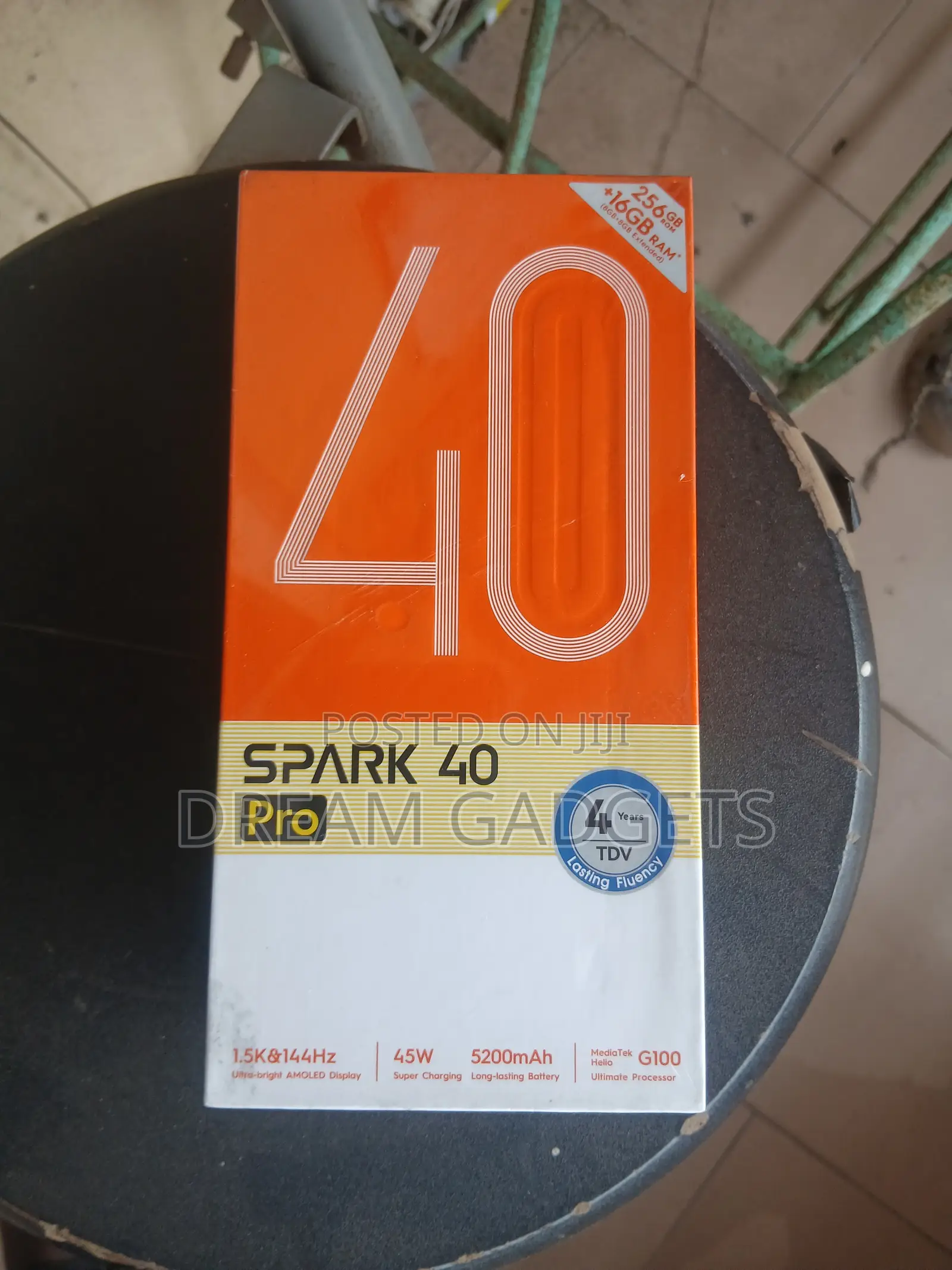 New Tecno Spark 40 Pro 256 GB Black