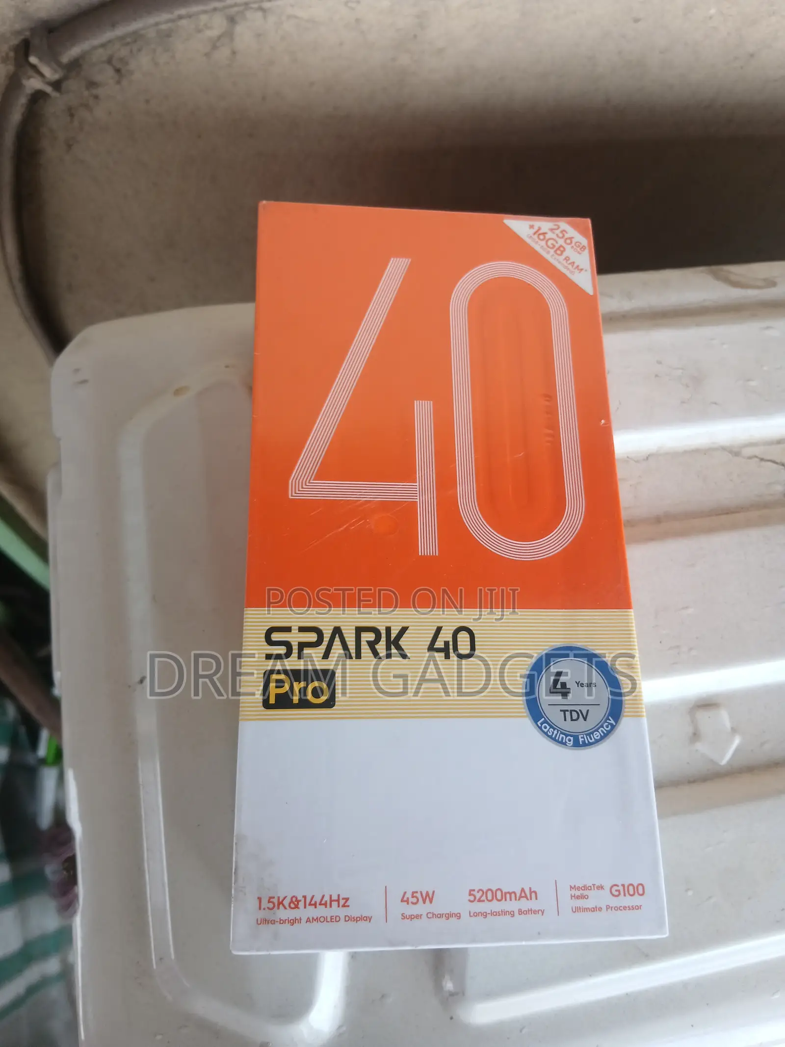 New Tecno Spark 40 Pro 256 GB Black