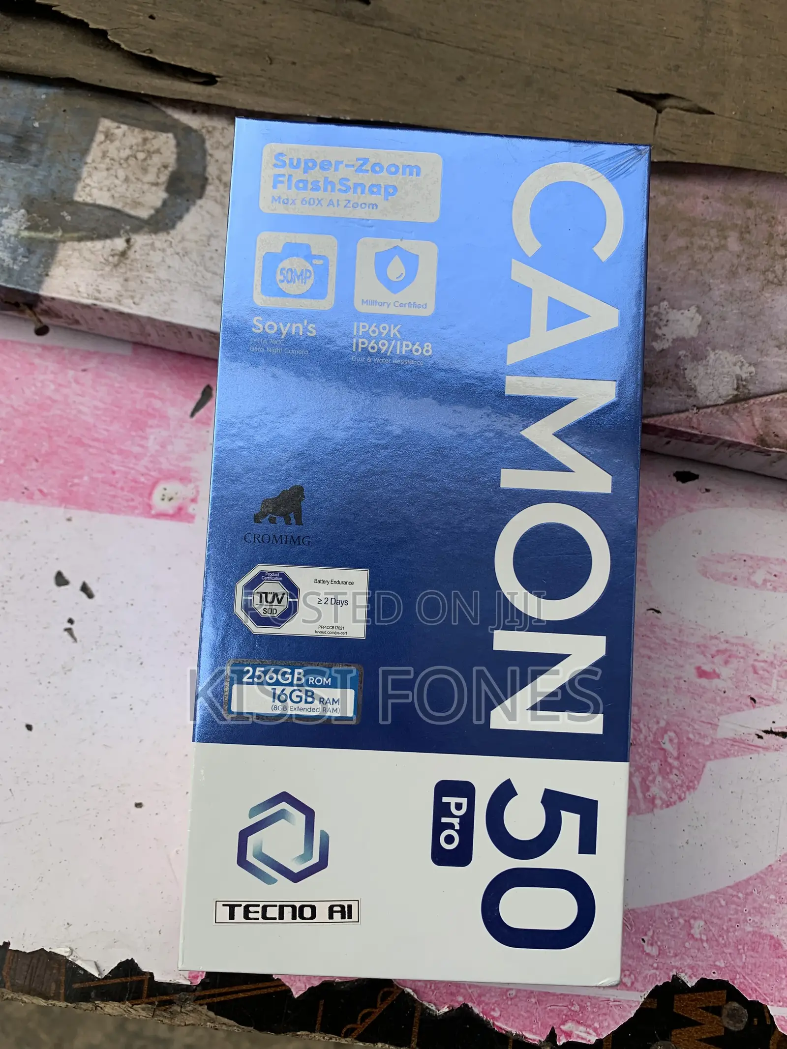 New Tecno Camon 50 Pro 256 GB Black