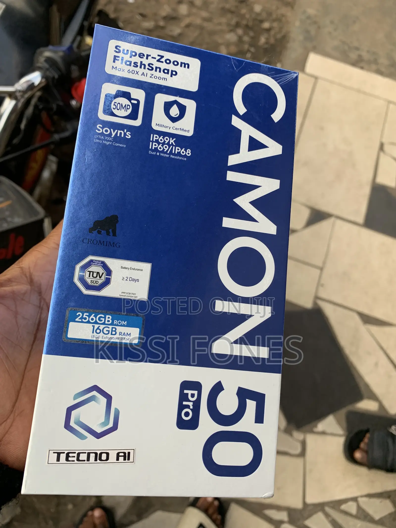 New Tecno Camon 50 Pro 256 GB Black