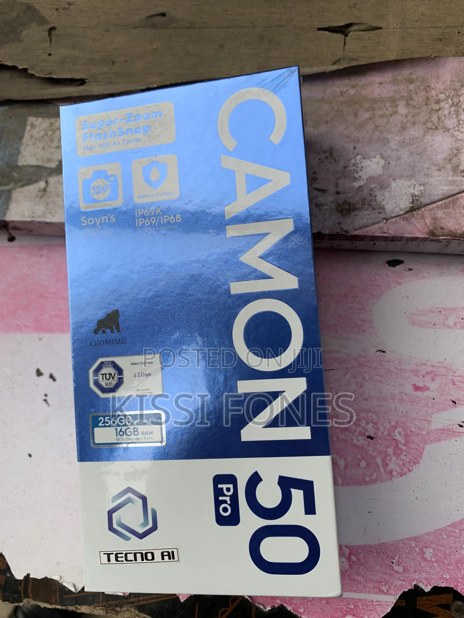 New Tecno Camon 50 Pro 256 GB Black