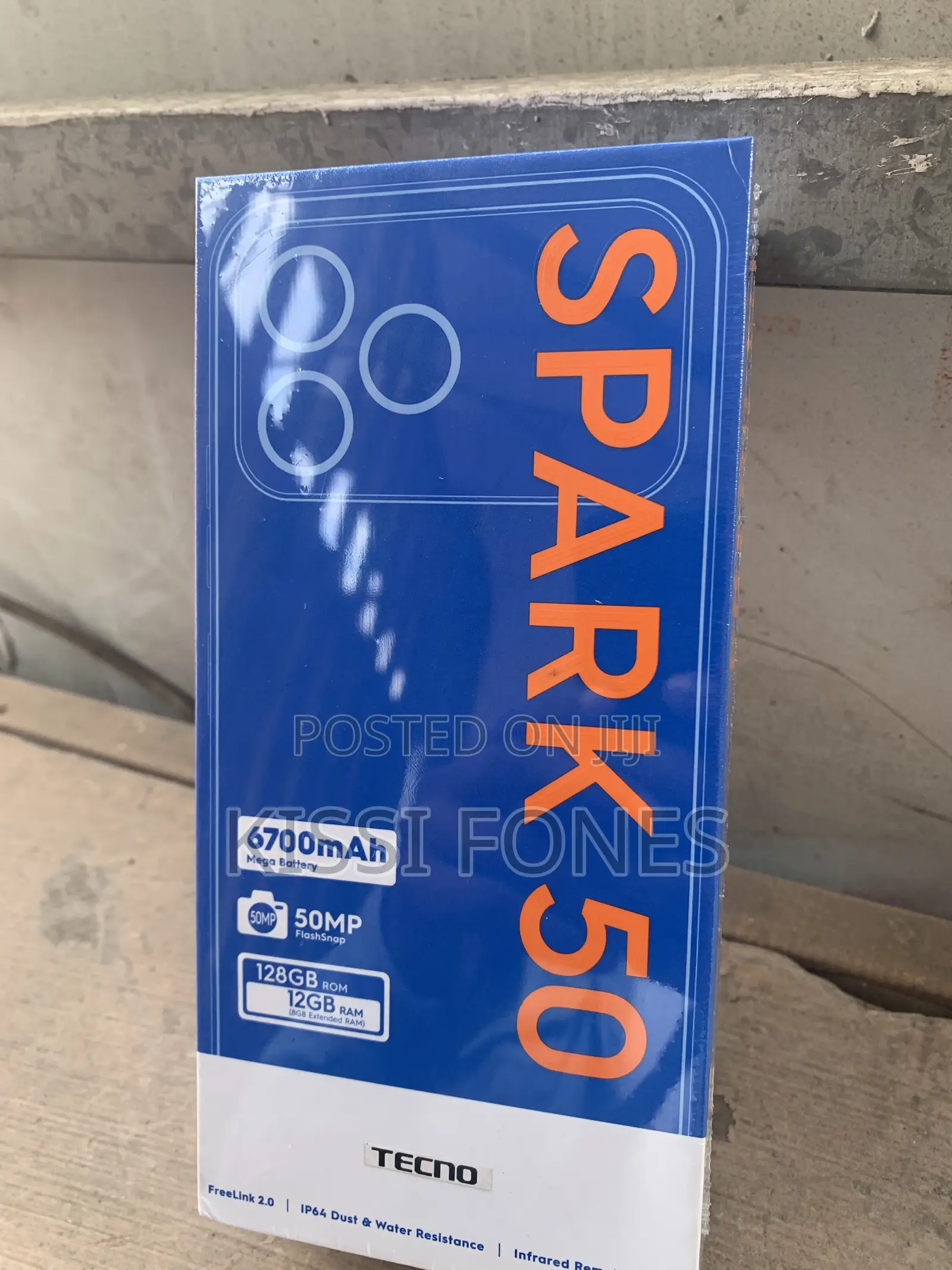 New Tecno Spark 50 128 GB Gray