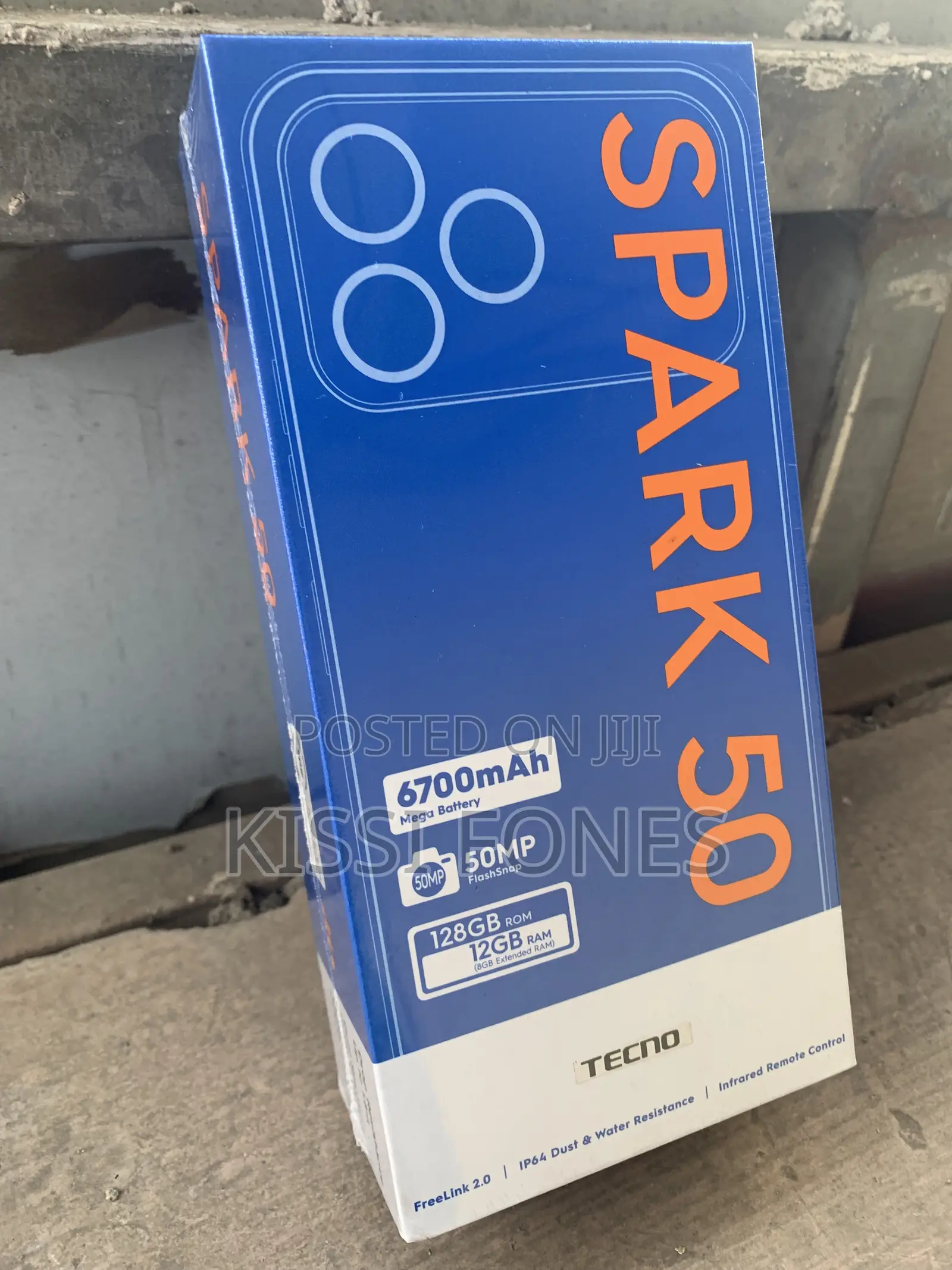 New Tecno Spark 50 128 GB Gray
