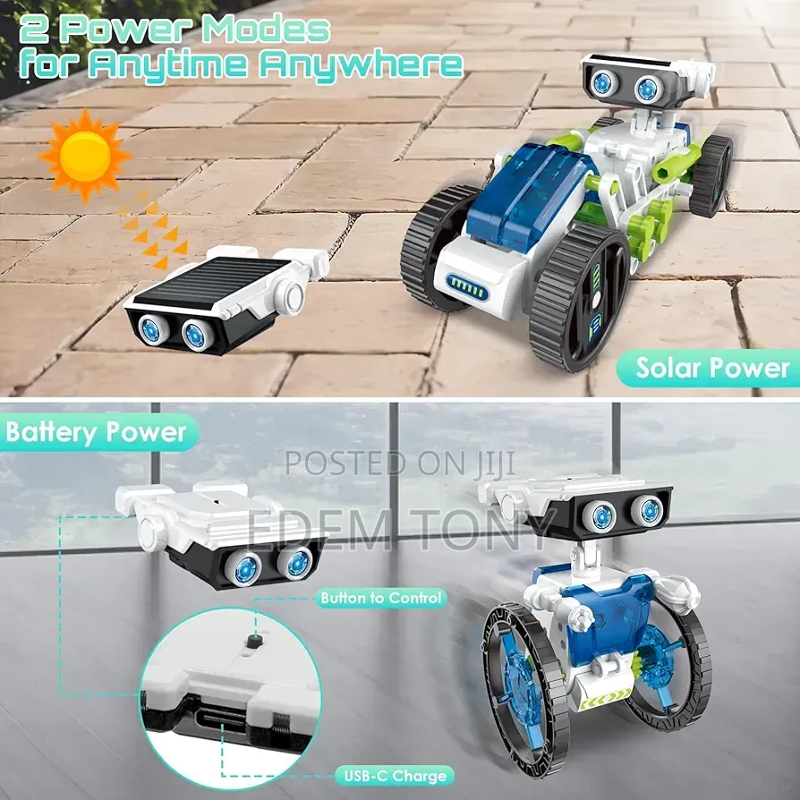 Solar Robot Toy 12-in-1 STEM Kit for Kids 8-12 Educational Fun