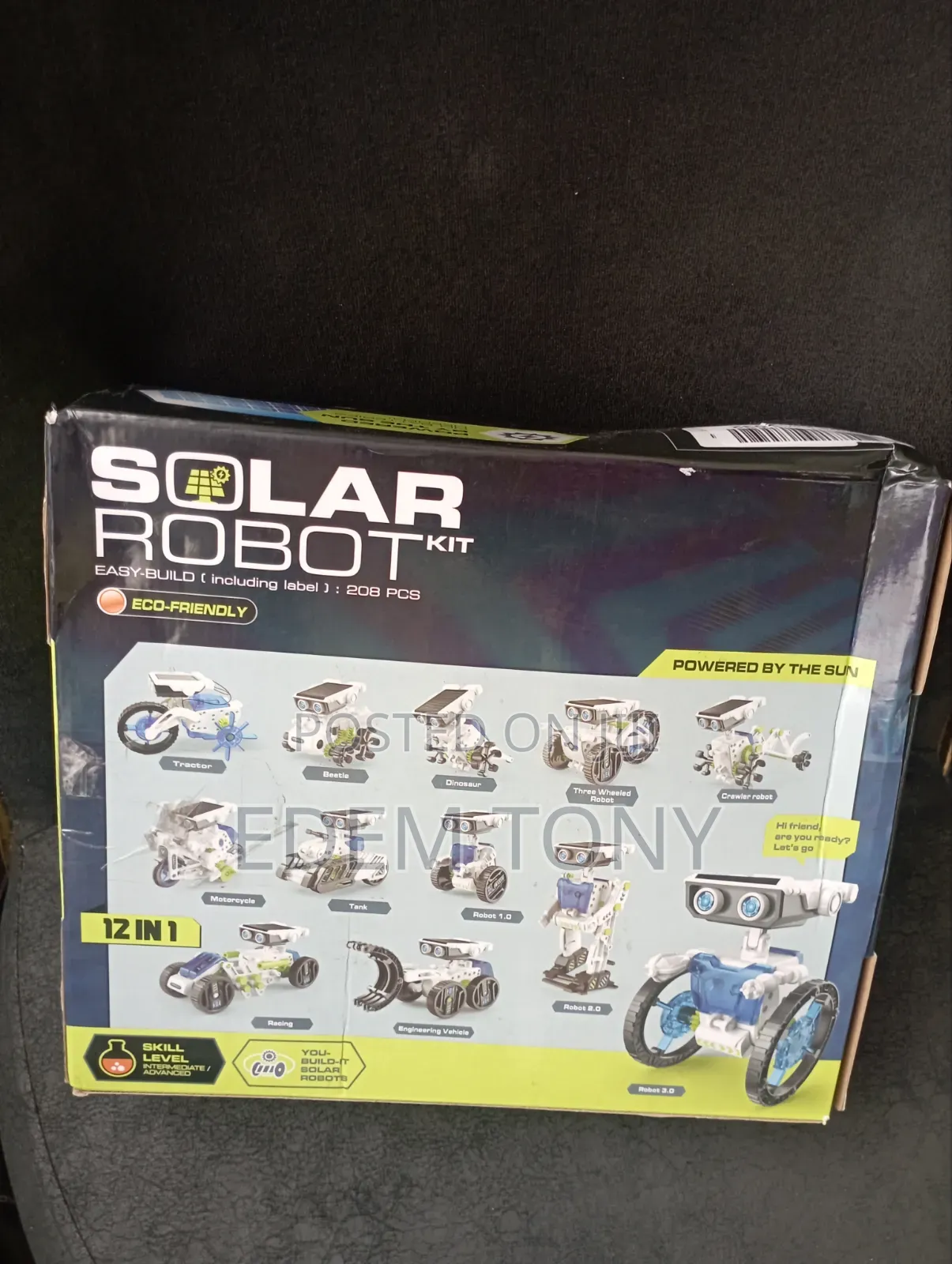 Solar Robot Toy 12-in-1 STEM Kit for Kids 8-12 Educational Fun