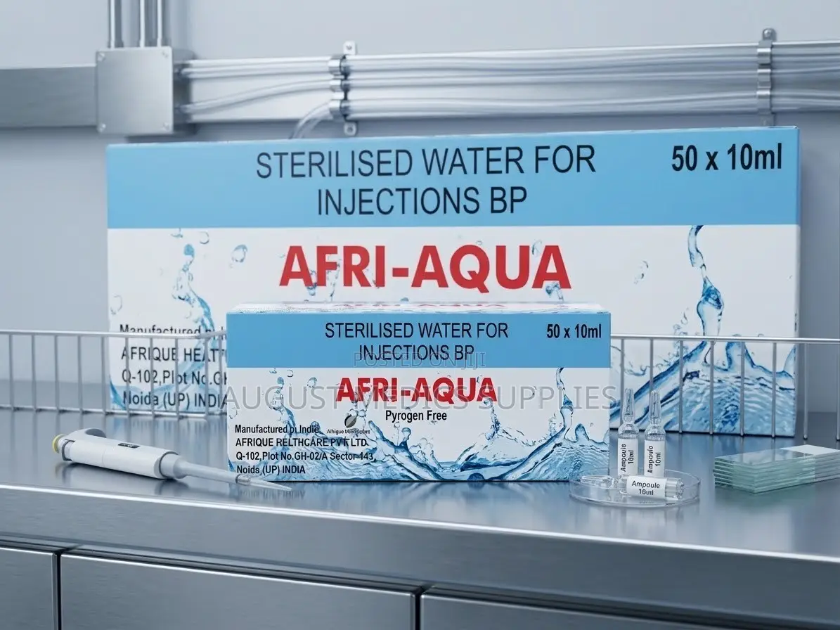 Sterilised Water for Injections BP.