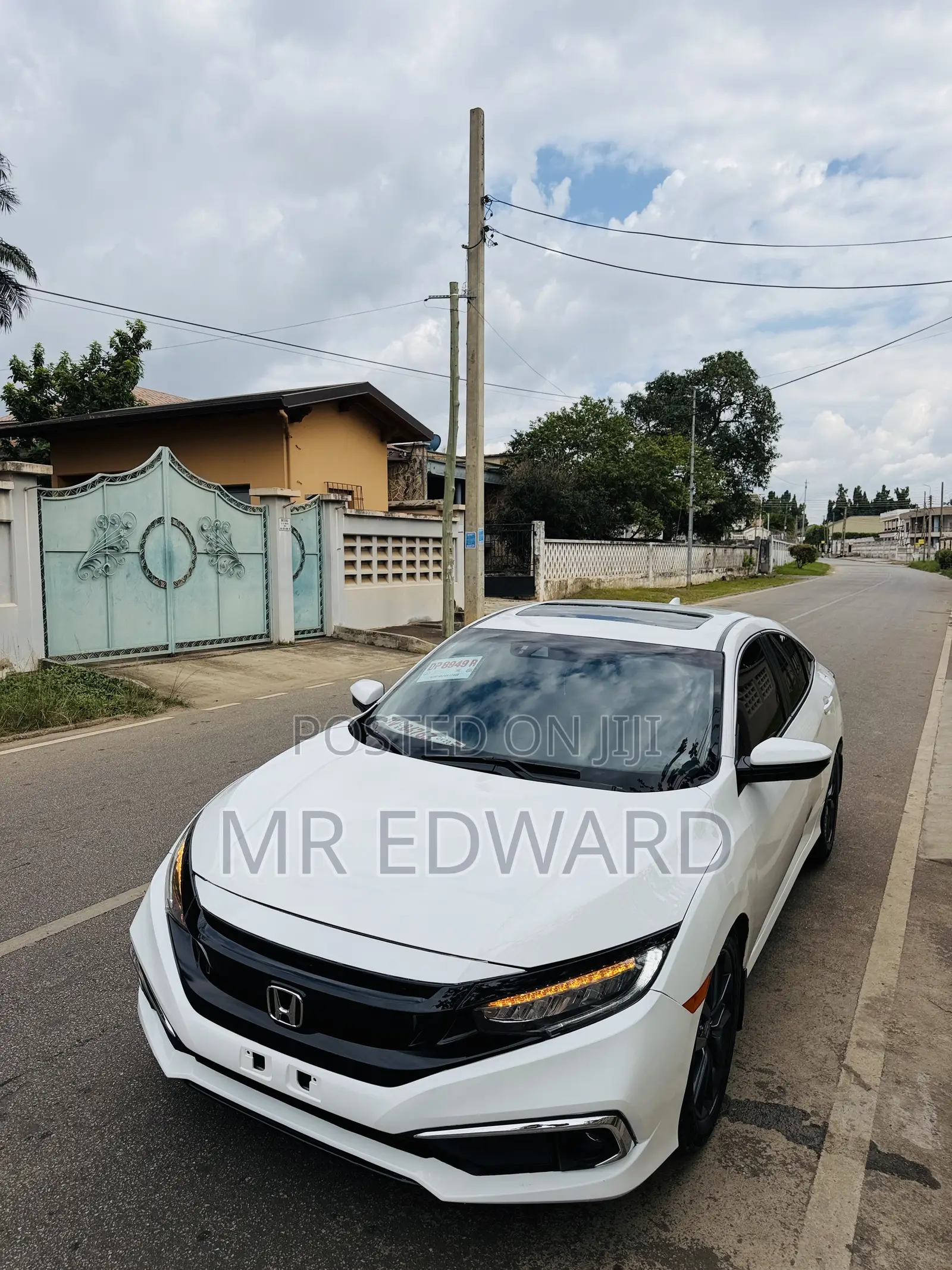 Honda Civic EX-L Sedan 2019 White