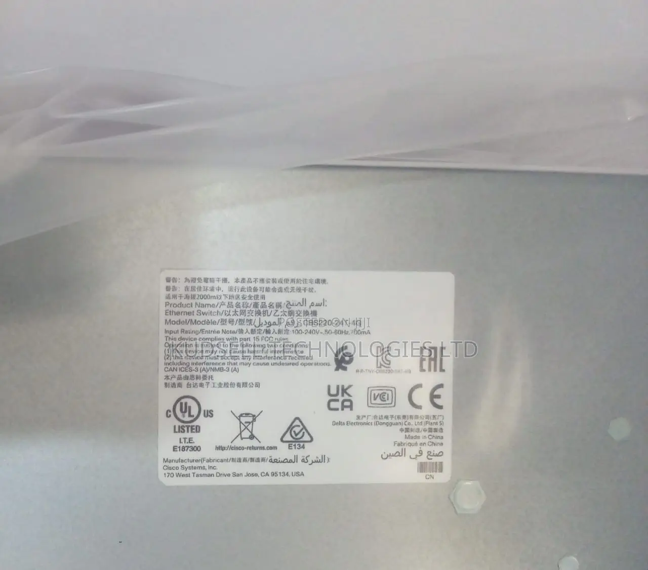 Cisco CBS220-24T-4G Switch, 24xGE+4xSFP/Rack-Mount/Smart Switch