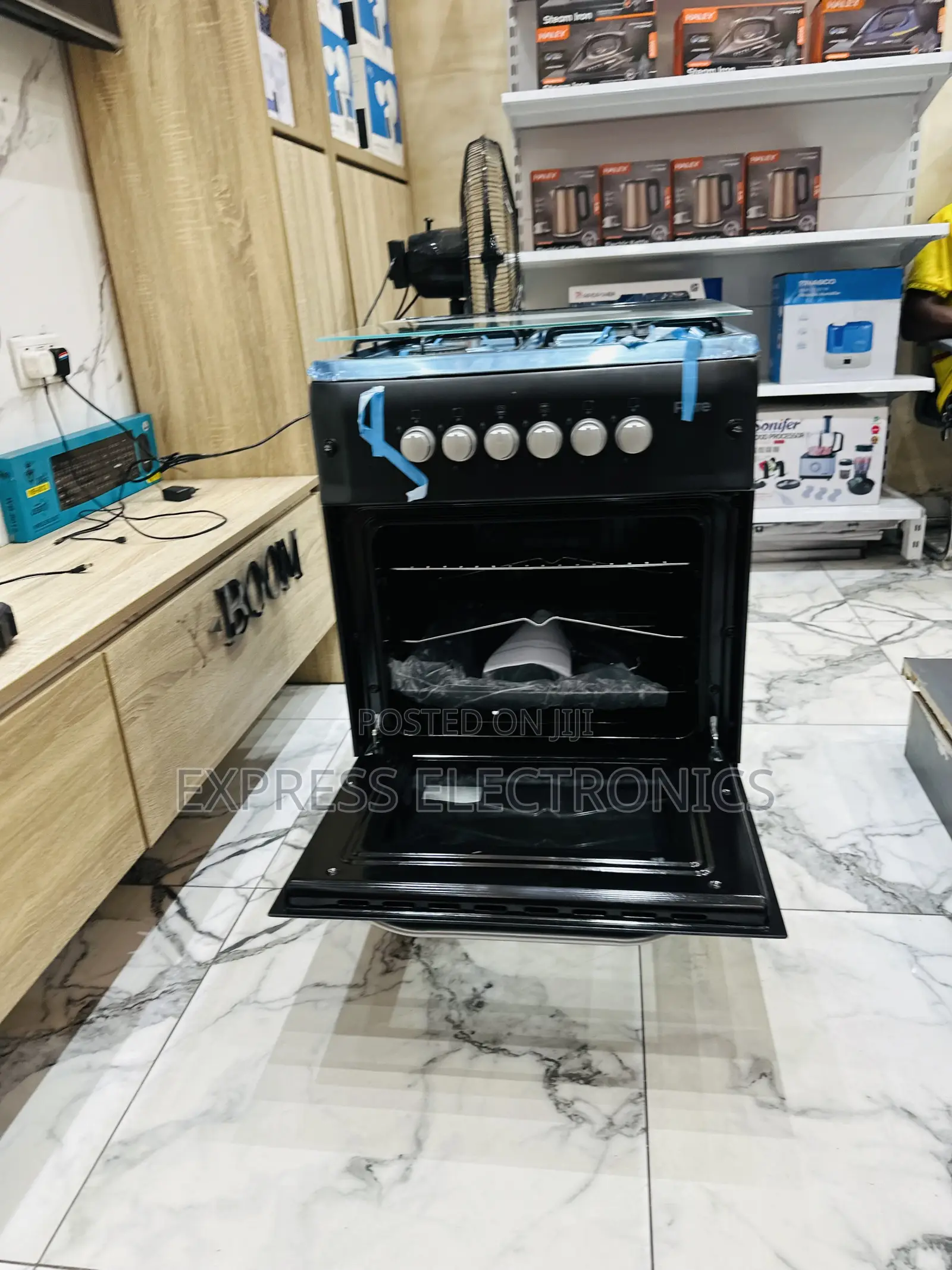 Best Buy Ferre Gas Cooker Oven New Line 50/60 4burner Black