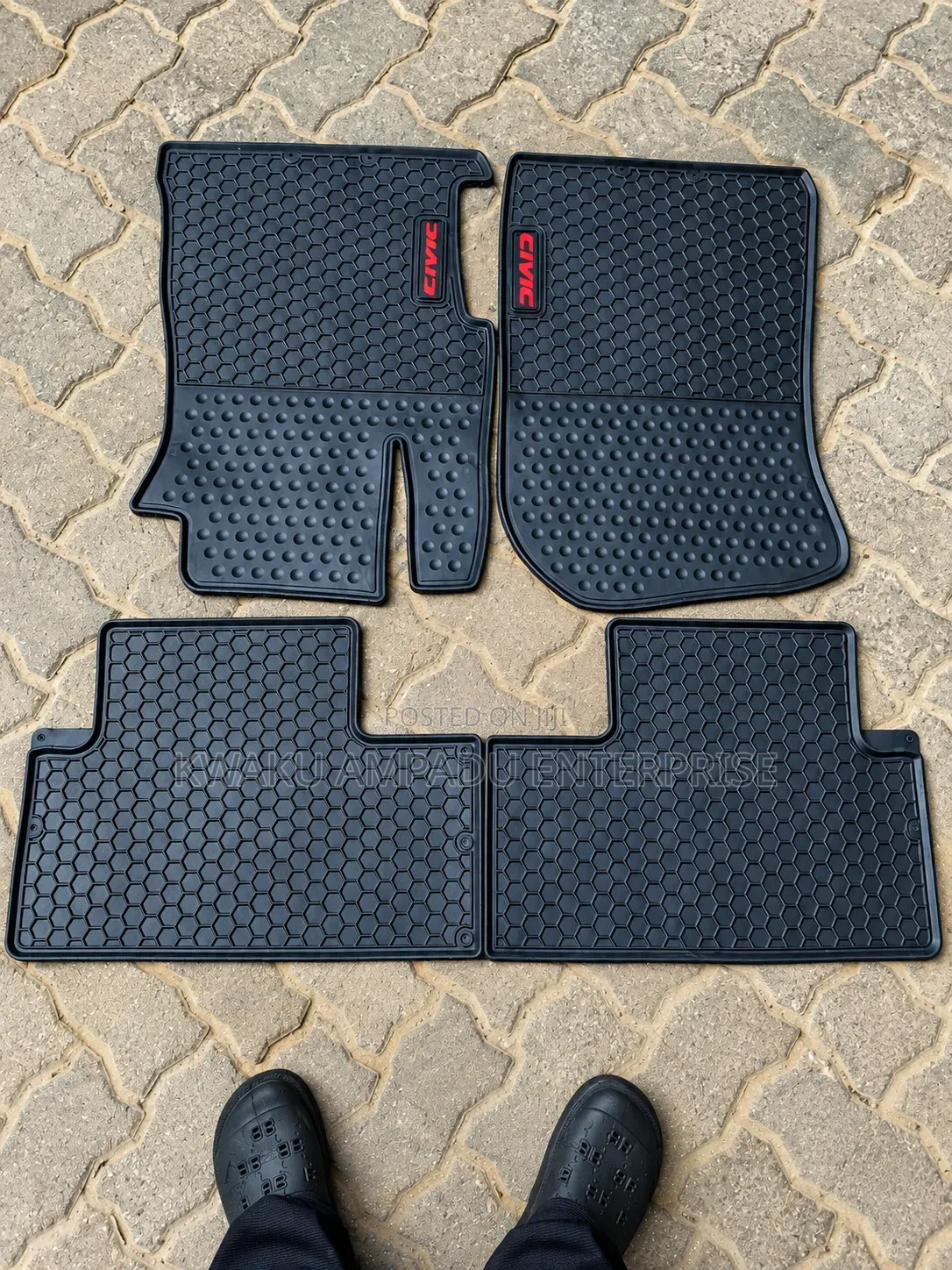 Honda Civic 3D Heavy-Duty Floor Mat - Full Set