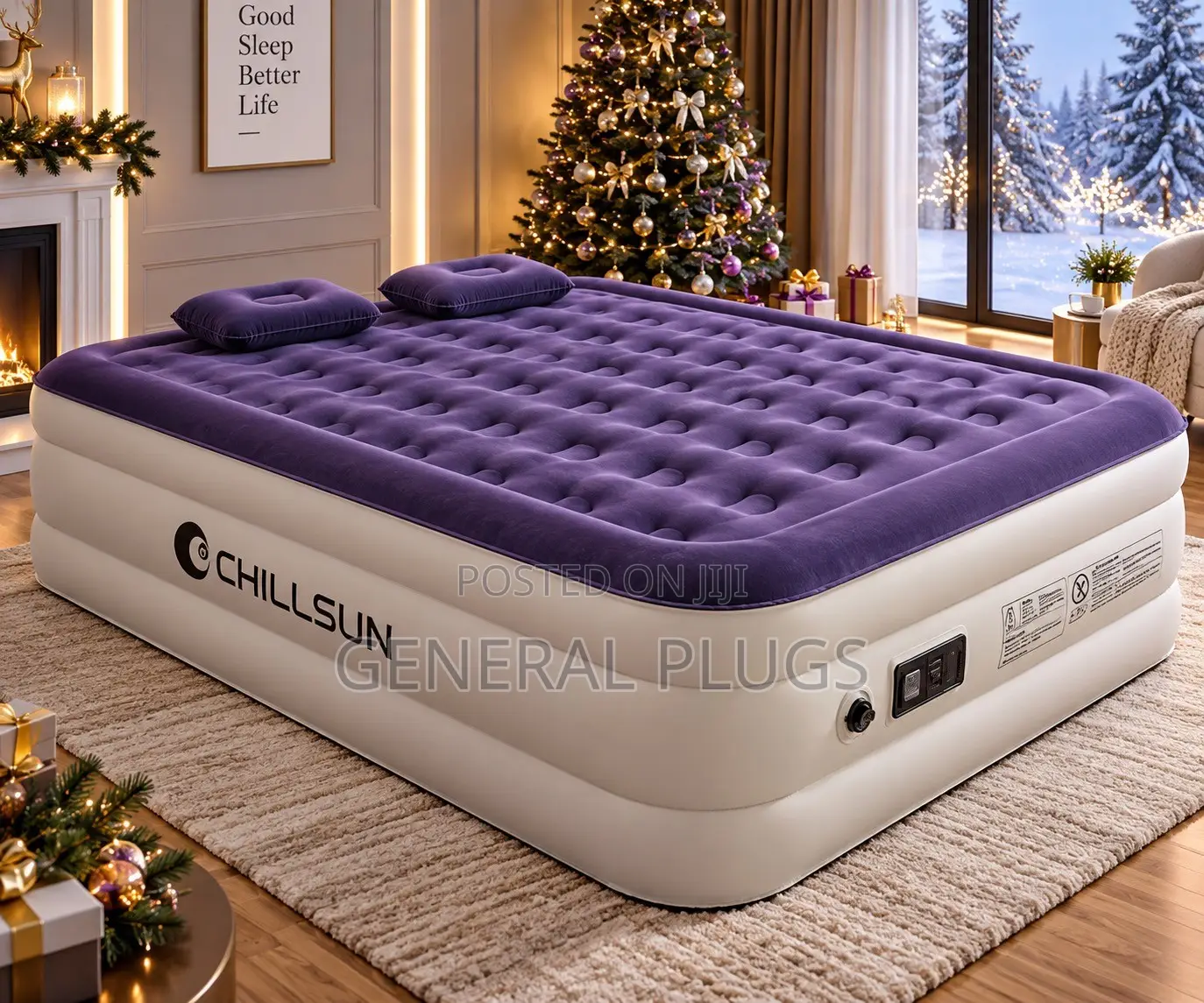 Luxury High to Notch Automatic Inbuilt Pump Double Size Air Mattress