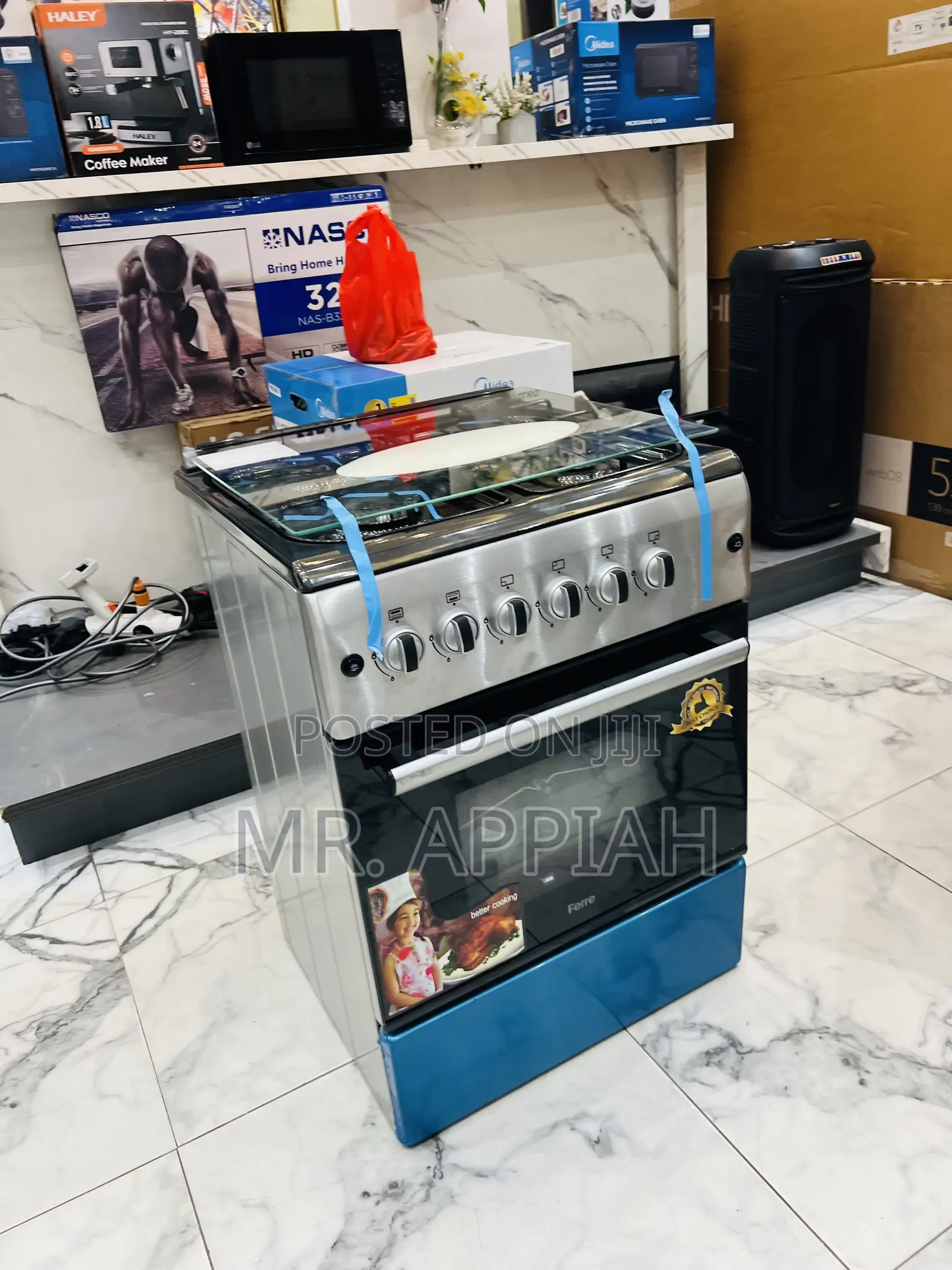 Super Affordable Ferre 50x60cm 4 Gas Cooker(New Line)gray