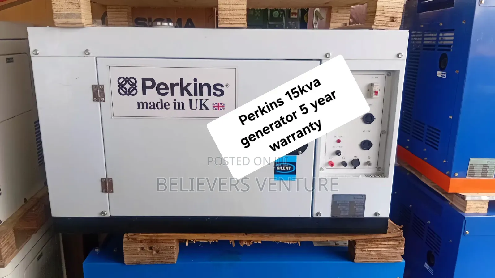 Perkins 15KVA Diesel Genset – Tough Power, Smooth Performance