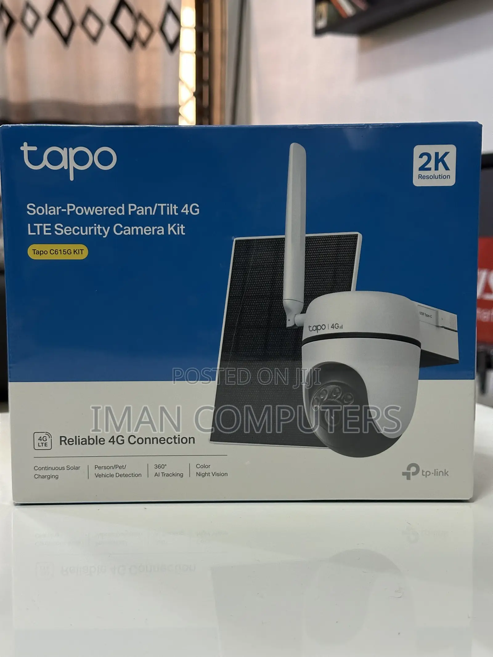 Solar Powered Pan /Tilt 4g Lte Security Camera Kit