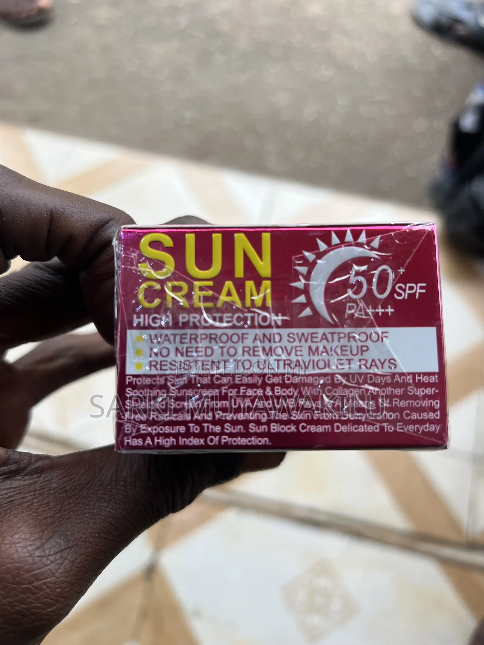 Sun Cream Protection