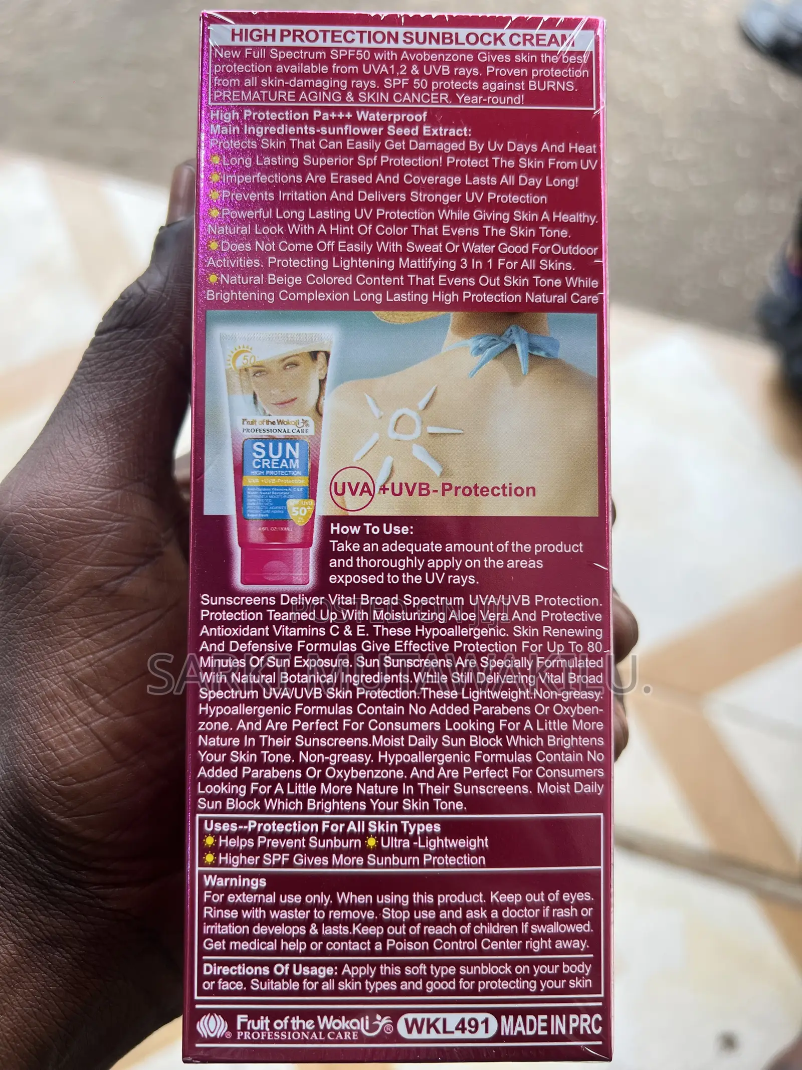 Sun Cream Protection
