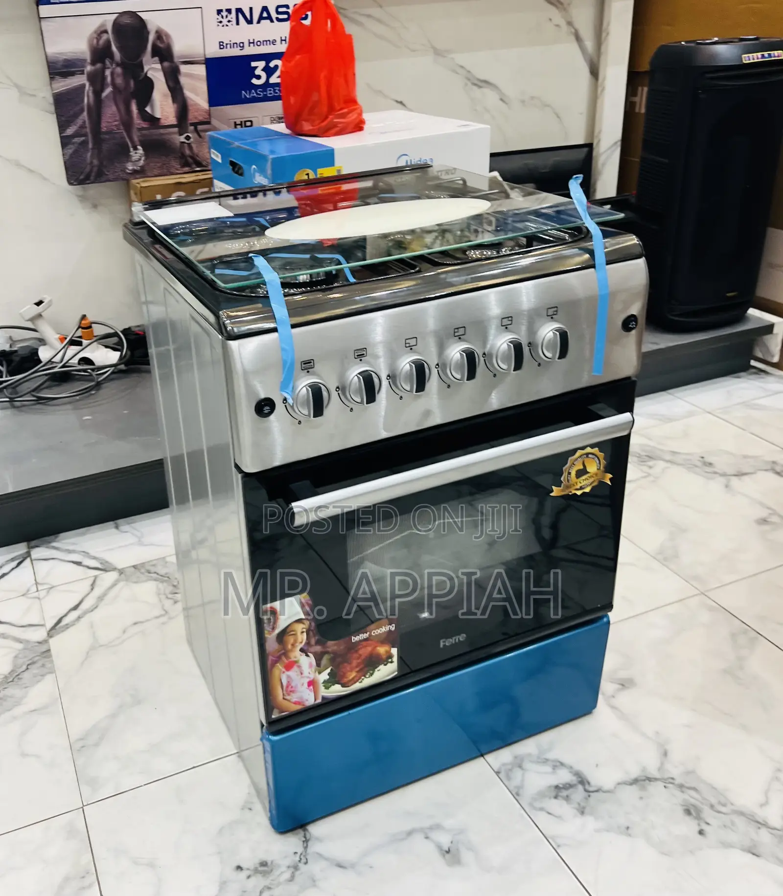 Classic Ferre 50x60cm New Iine 4 Gas Cooker(Gray)