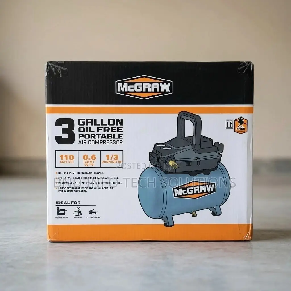 3 Gallon Oil Free Portable Electric Air Compressor