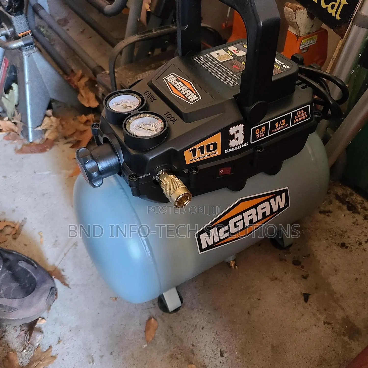 3 Gallon Oil Free Portable Electric Air Compressor