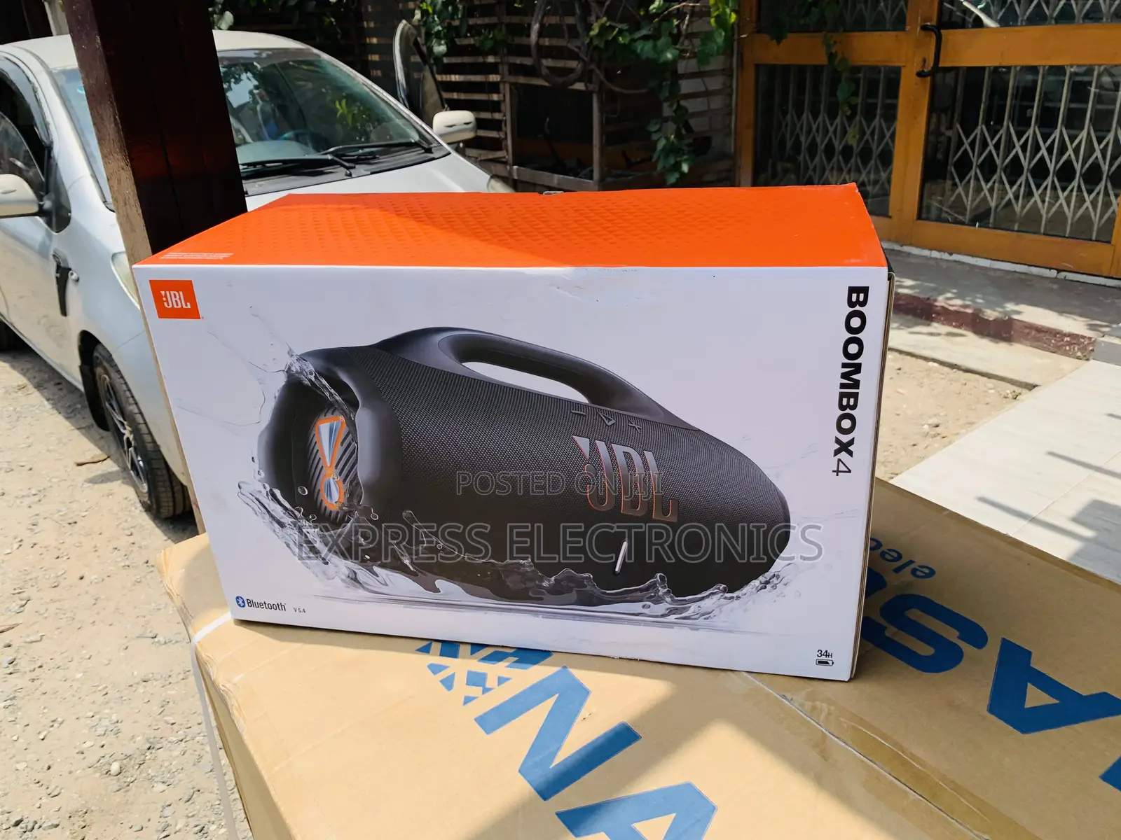 Get Anew Black Boombox 4 Bluetooth Portable Speaker