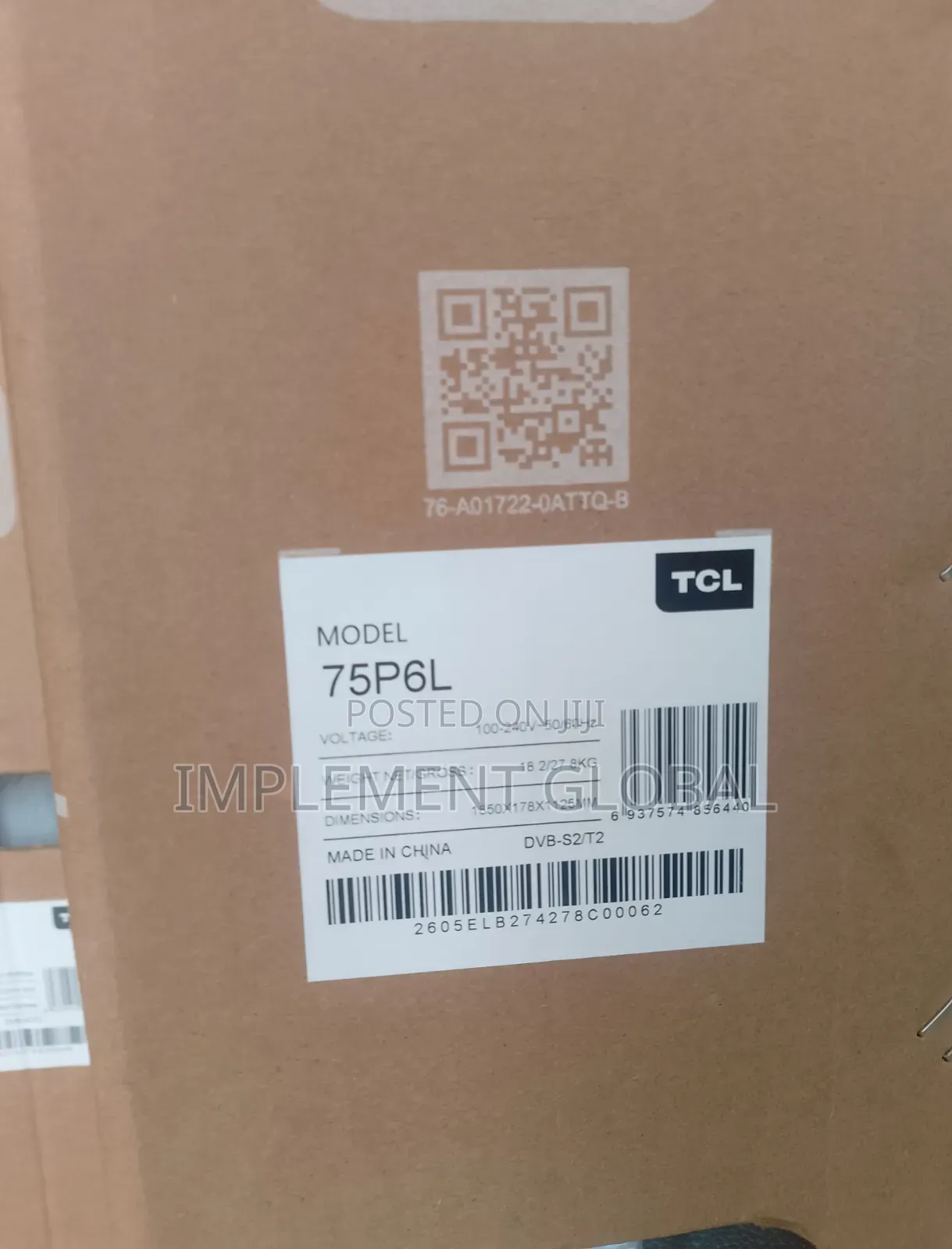 TCL Smart 75 Inches
