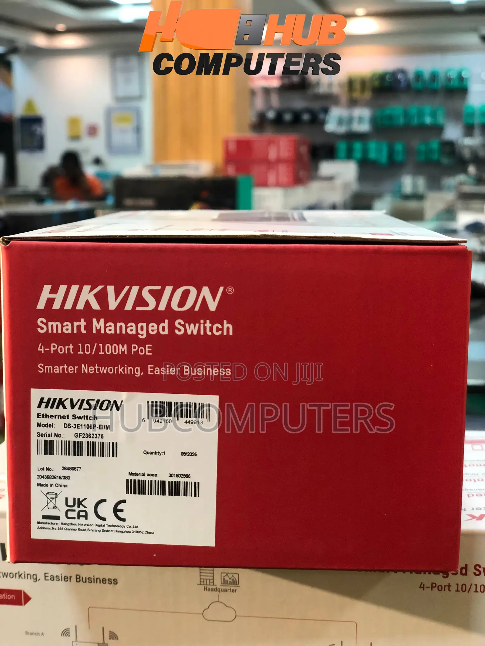 Hikvision DS-3E1106P-EI/M 4 Port PoE Smart Managed Switch