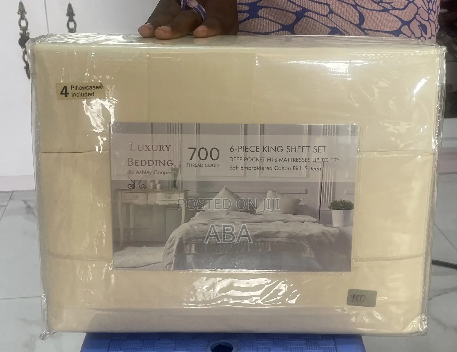 King Size Ashley Cooper 6pcs Set Bedsheet USA
