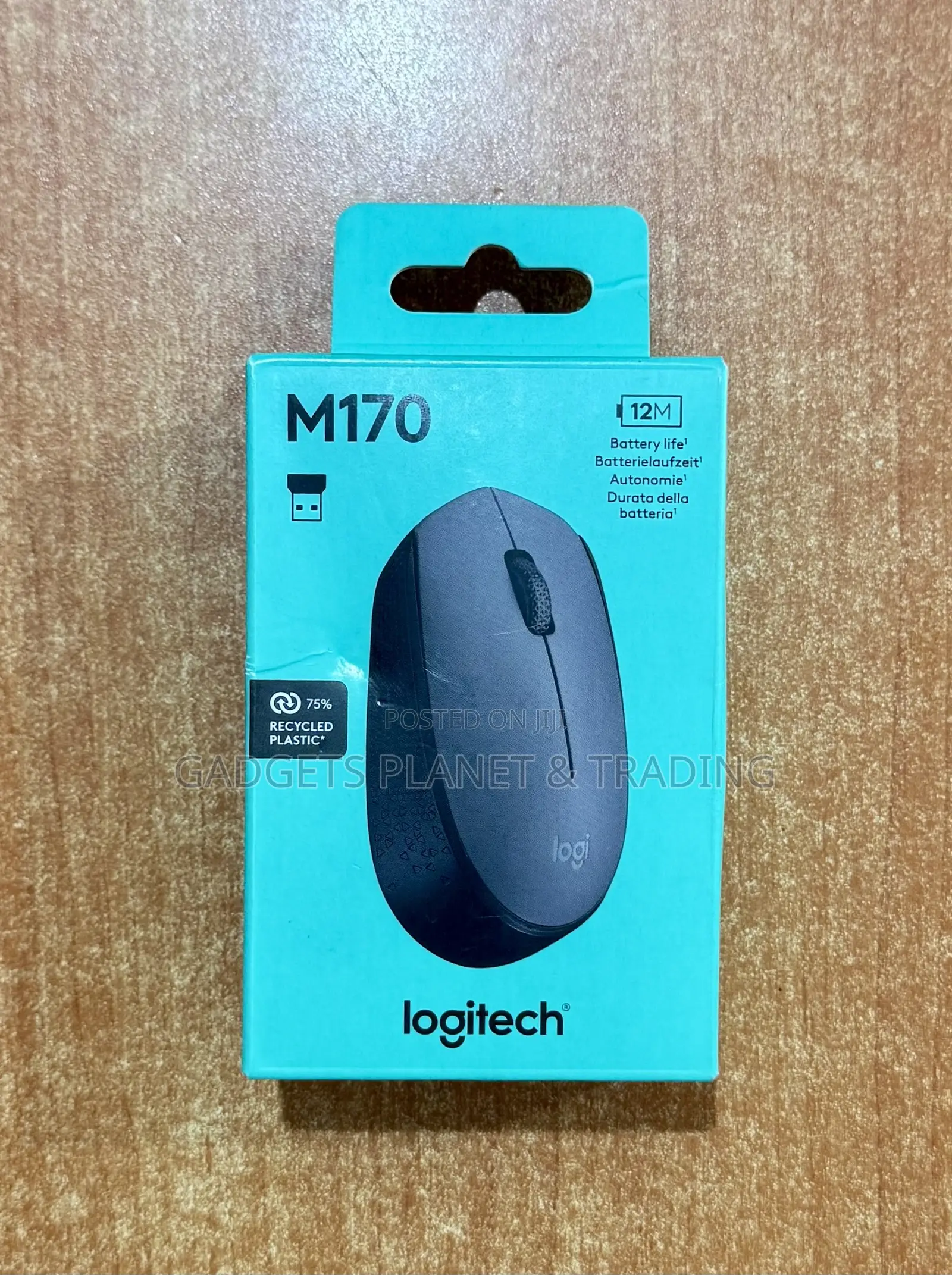 Logitech 2.4Ghz Wireless Optical Mouse With 12 Months Battery - M170