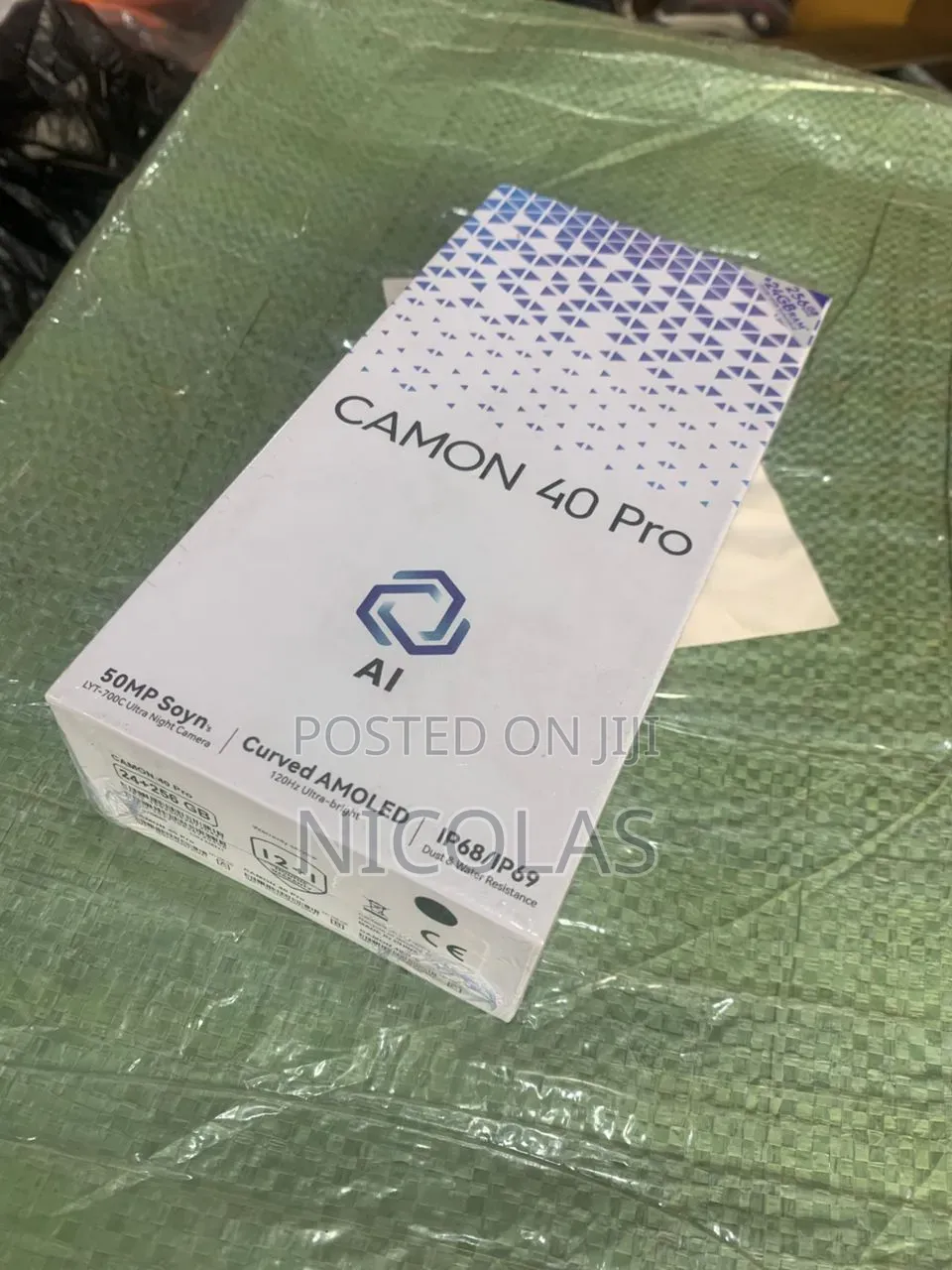 New Tecno Camon 40 Pro 5G 256 GB Black
