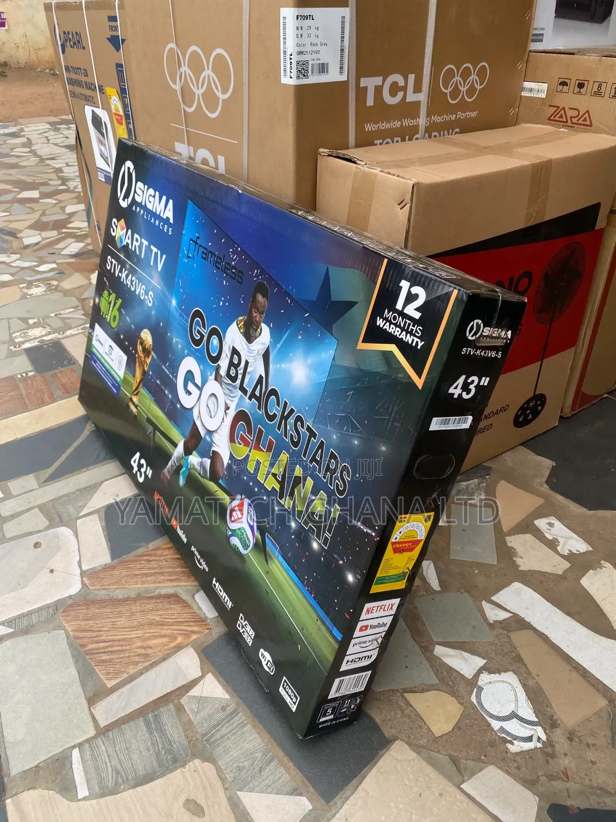 Sigma 43inch Quality Display Flameless Smart Android TV