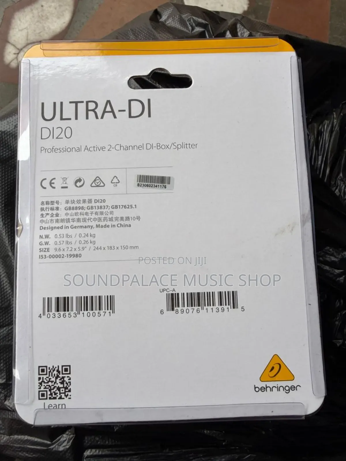 ULTRA-DI DI20 Professional Active 2-Channel DI Box/Splitter