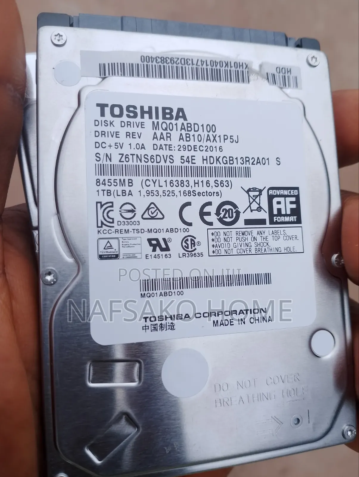 Uk Used 1tb Laptop Harddrive