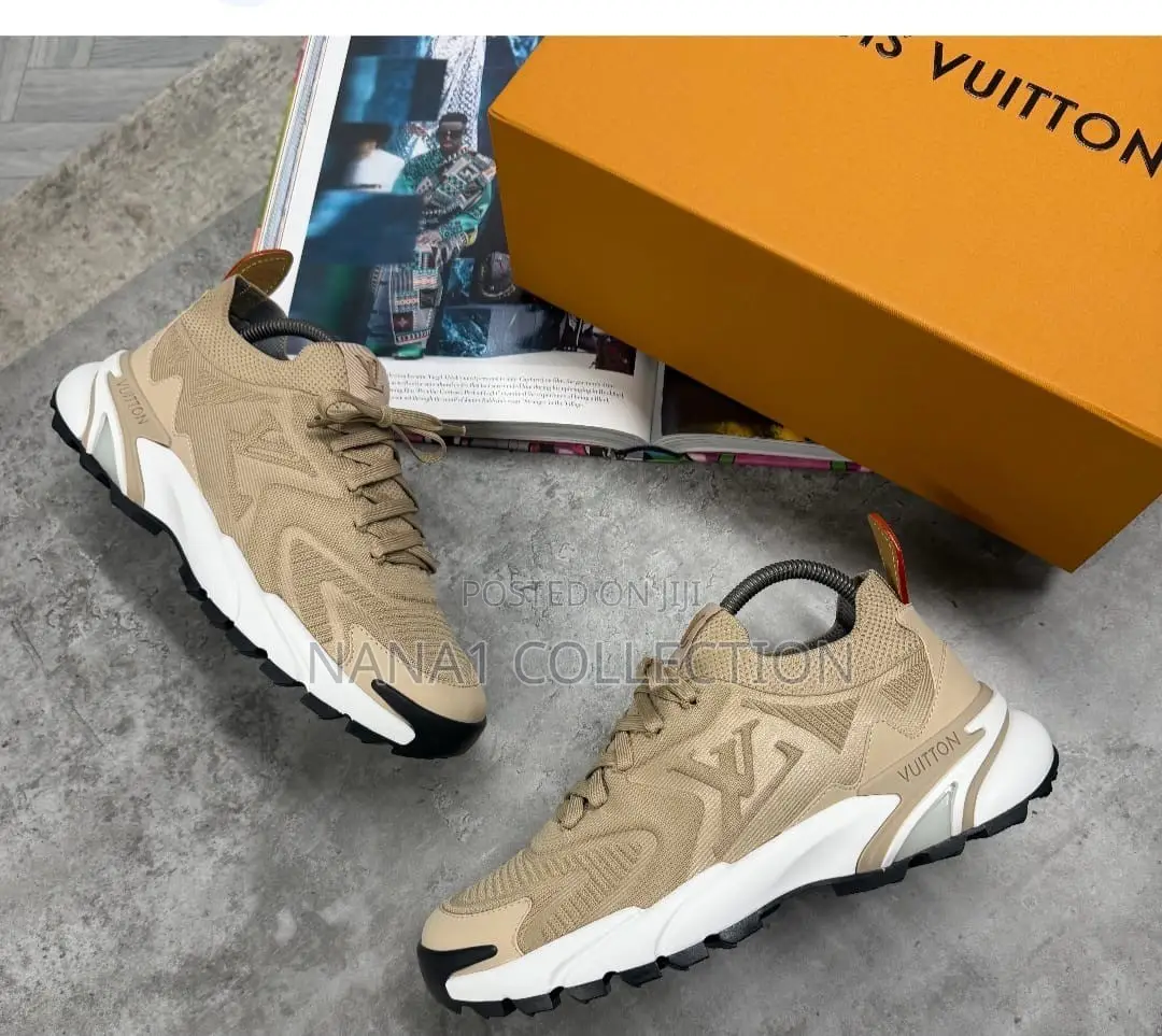 Beige Louis Vuitton LV Tatic Knit Sneakers