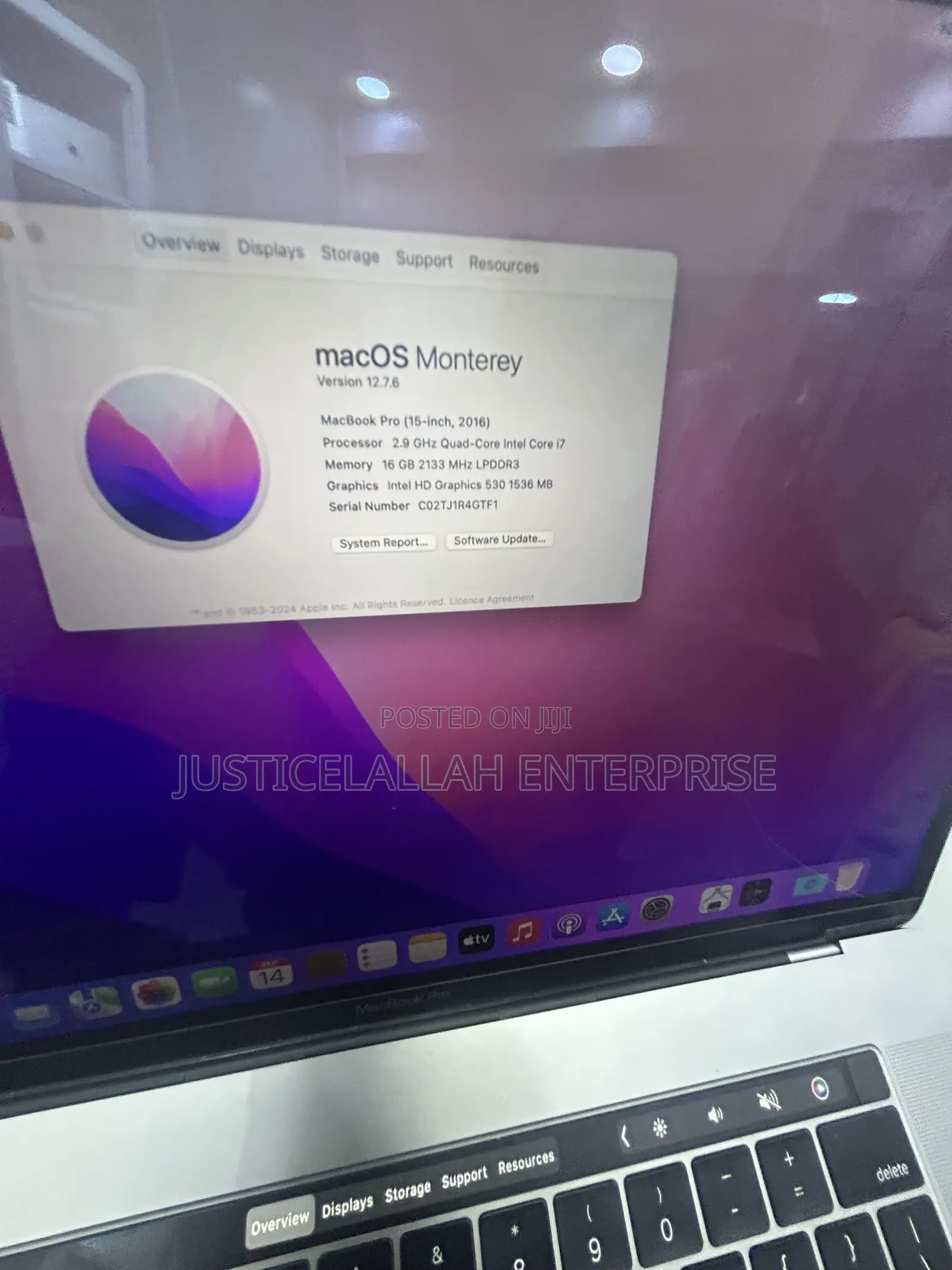 Laptop Apple MacBook 2016 16GB Intel Core i7 SSD 1T