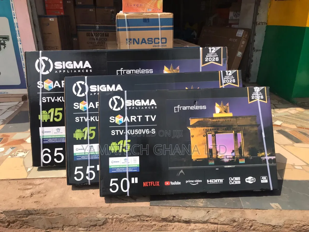 HIGH QUALITY DISPLAY Sigma 55inch Smart TV With Bluetooth